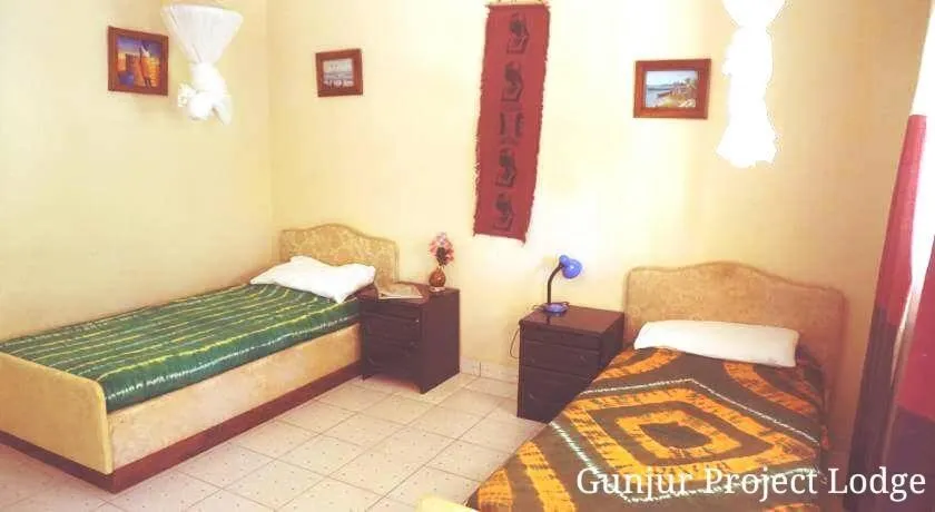 Bed in The Gunjur Project Lodge