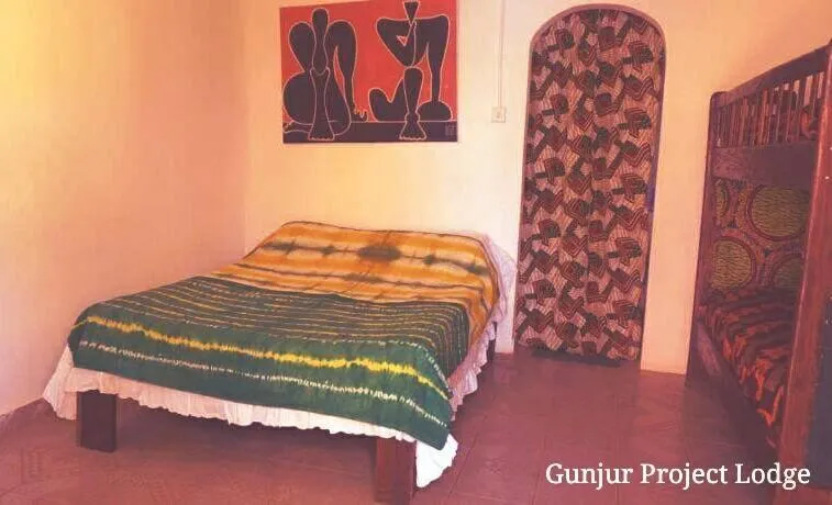 Bed in The Gunjur Project Lodge