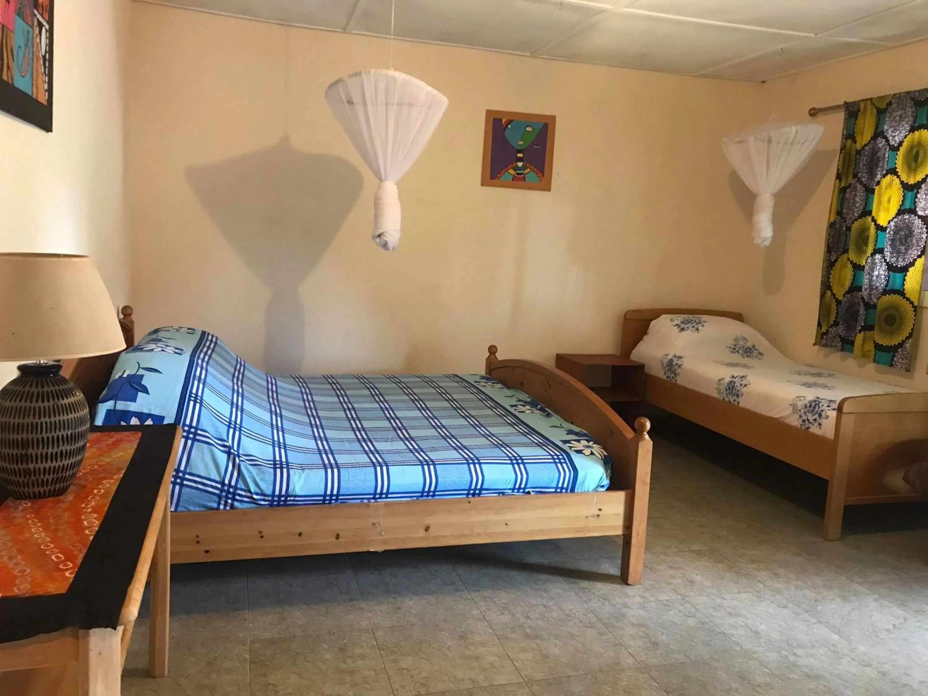 Bed in The Gunjur Project Lodge