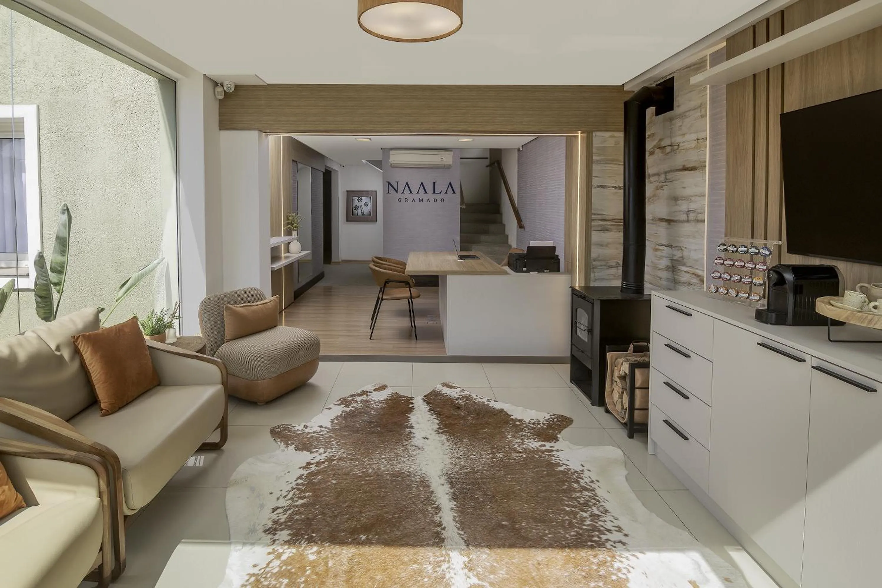 Living room in Pousada Naala Gramado