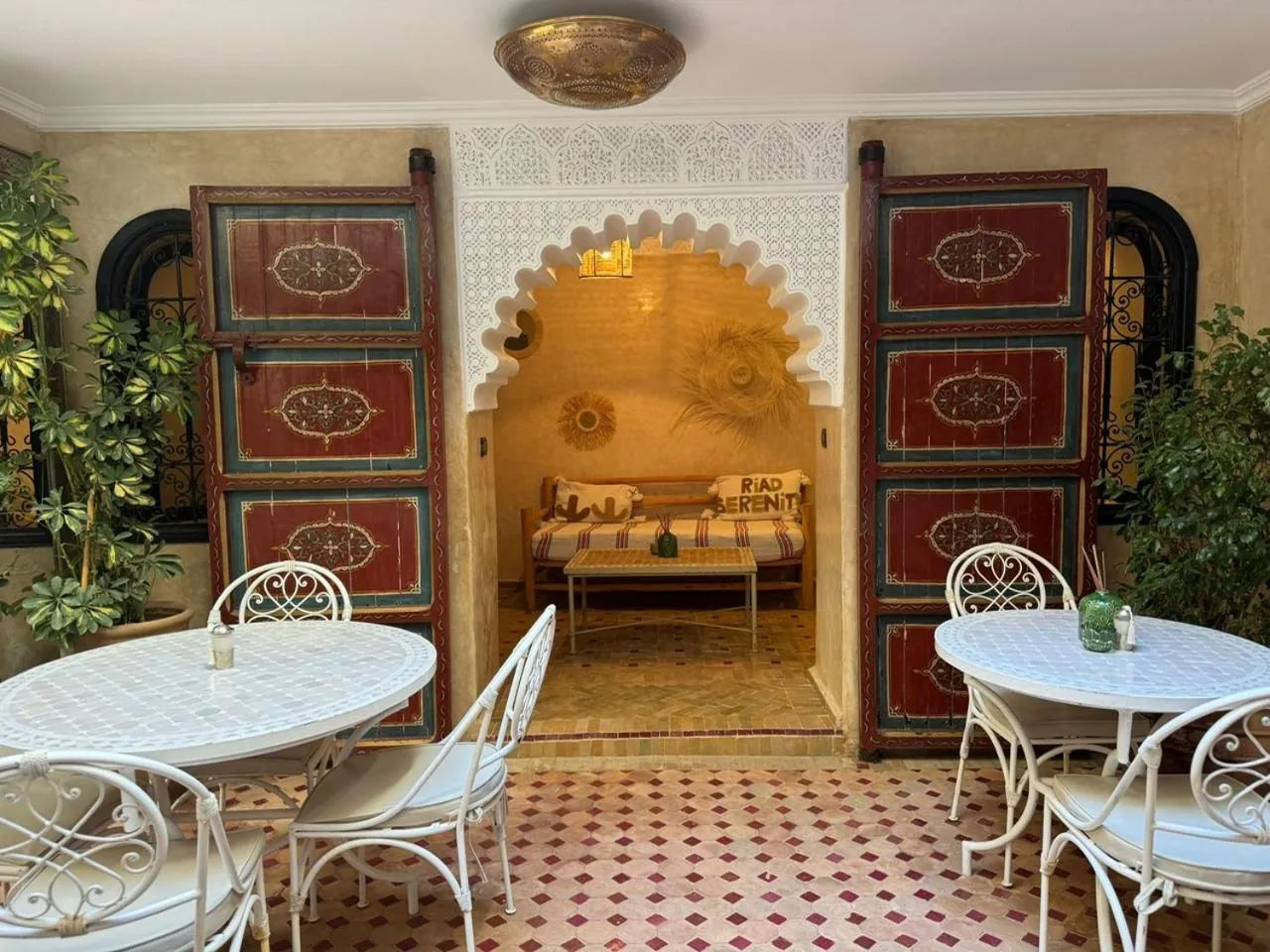Seating area in Riad dar serenity