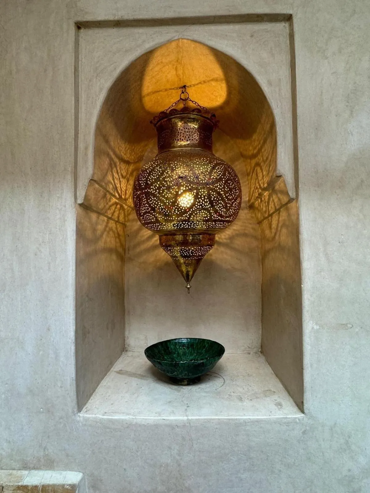 Decorative detail in Riad dar serenity