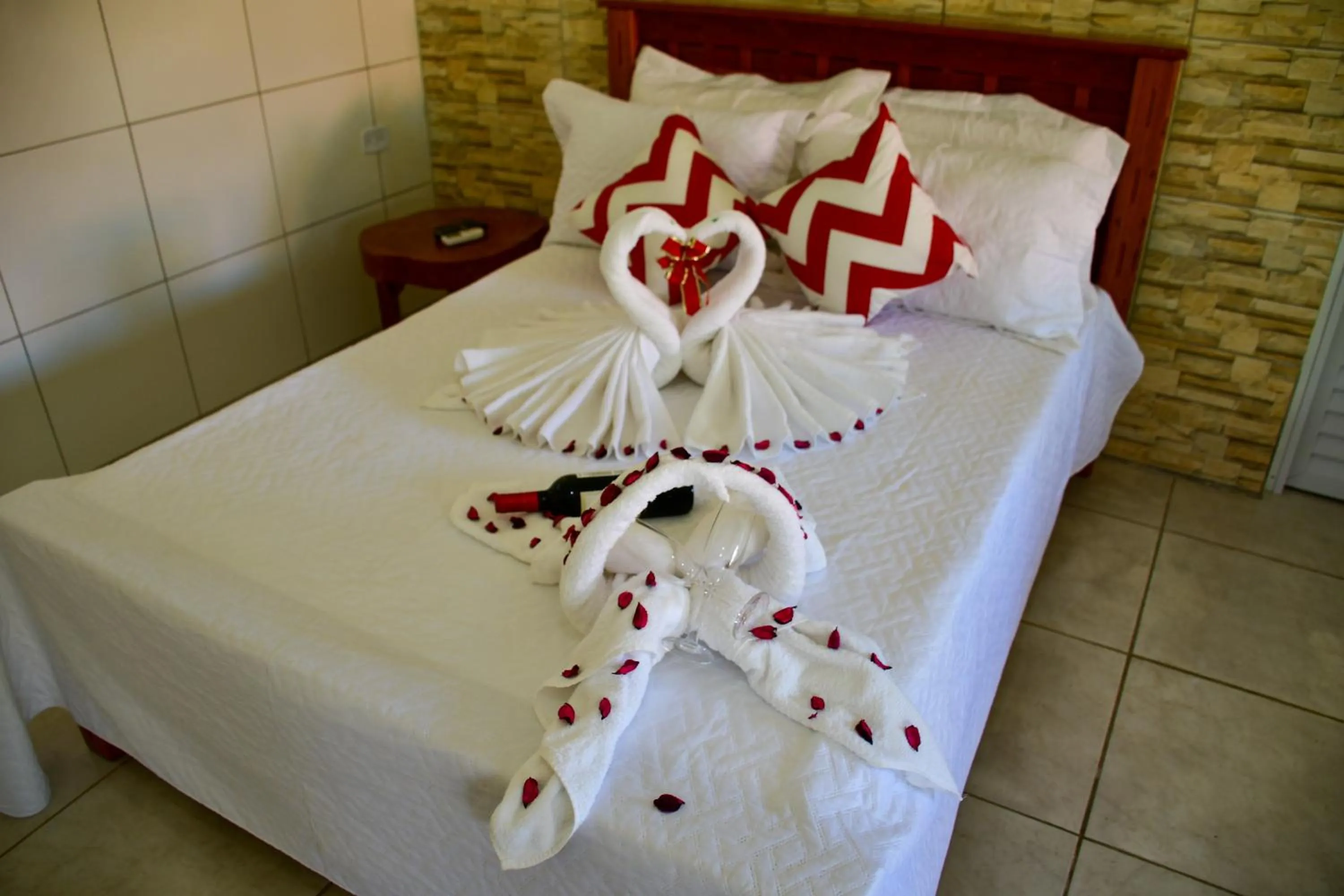 Bed in Chalés de Peroba