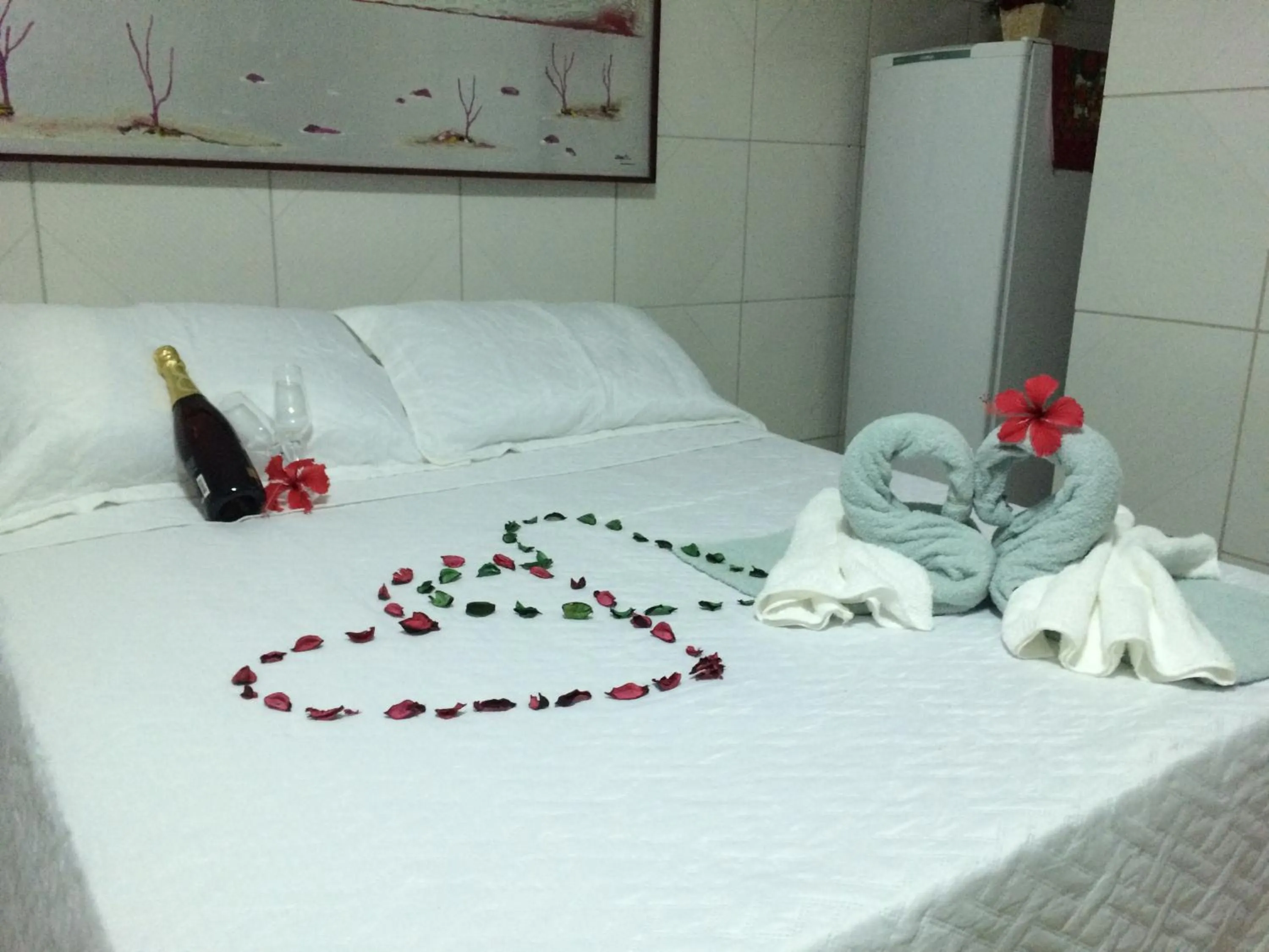 Bed in Chalés de Peroba