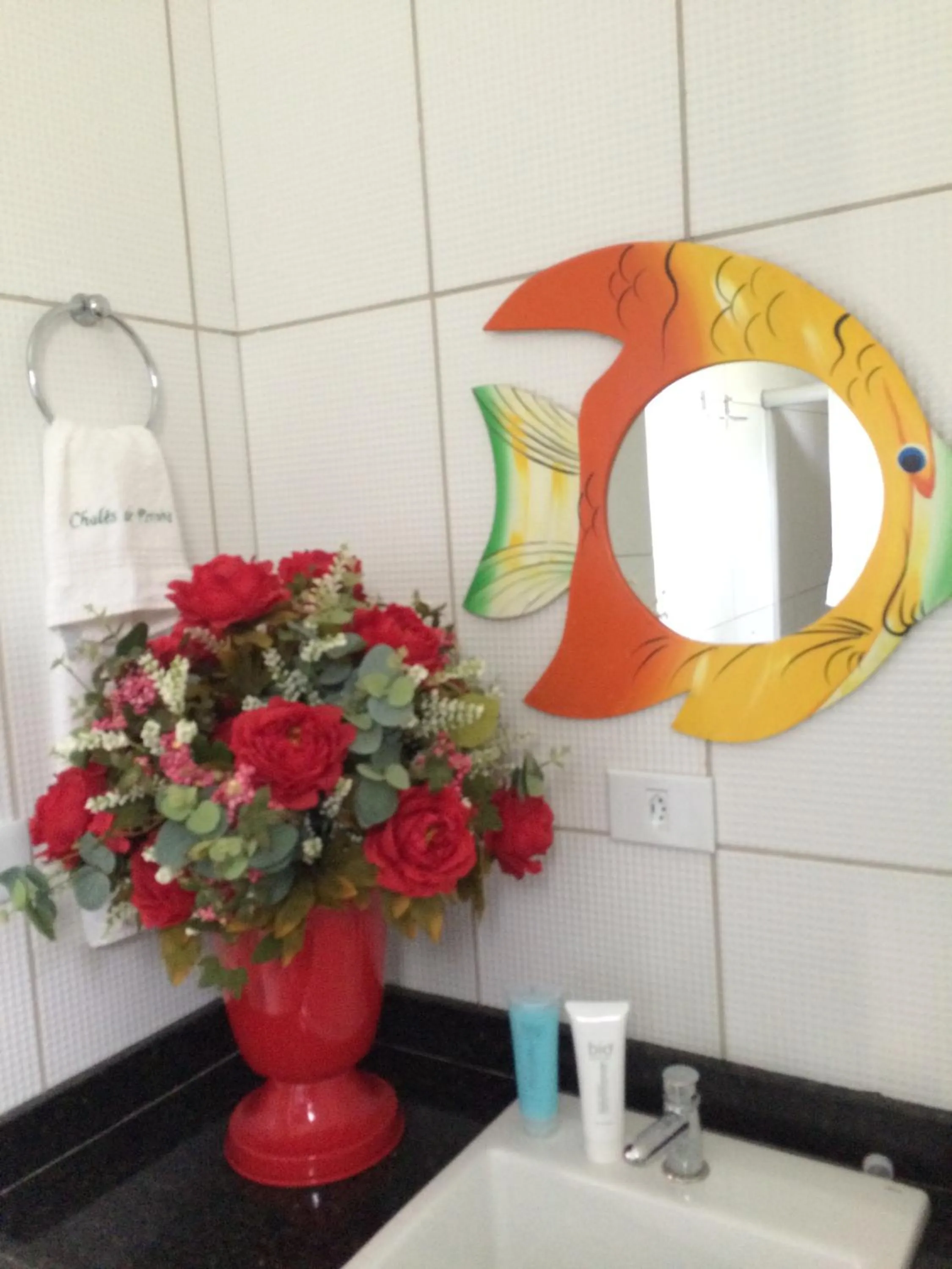 Bathroom in Chalés de Peroba