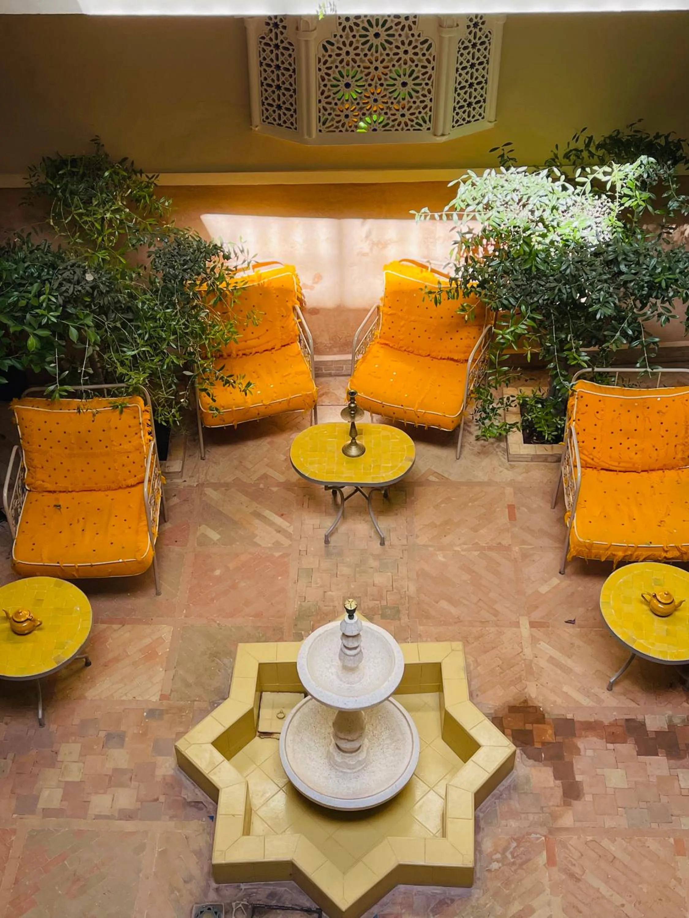 Seating area in Riad La Calèche