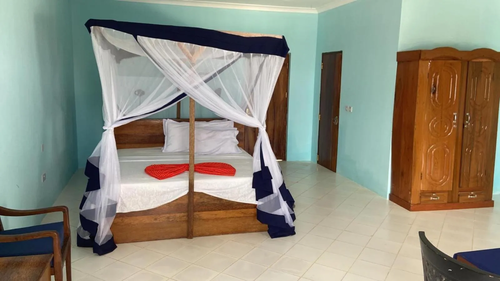 Bed in Kaure Sand Beach Lodge