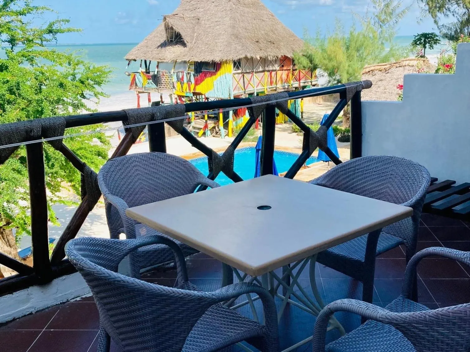 Balcony/Terrace in Kaure Sand Beach Lodge