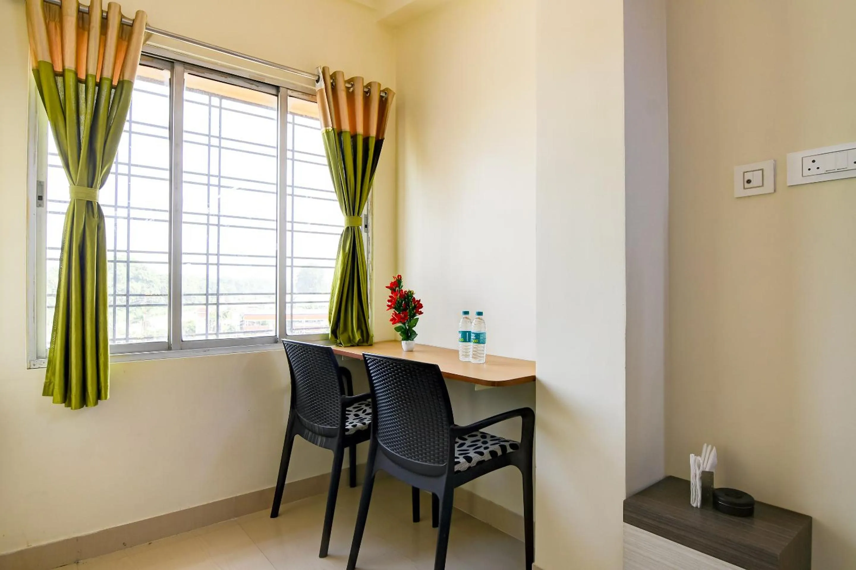 Seating area in Hotel Nilachal