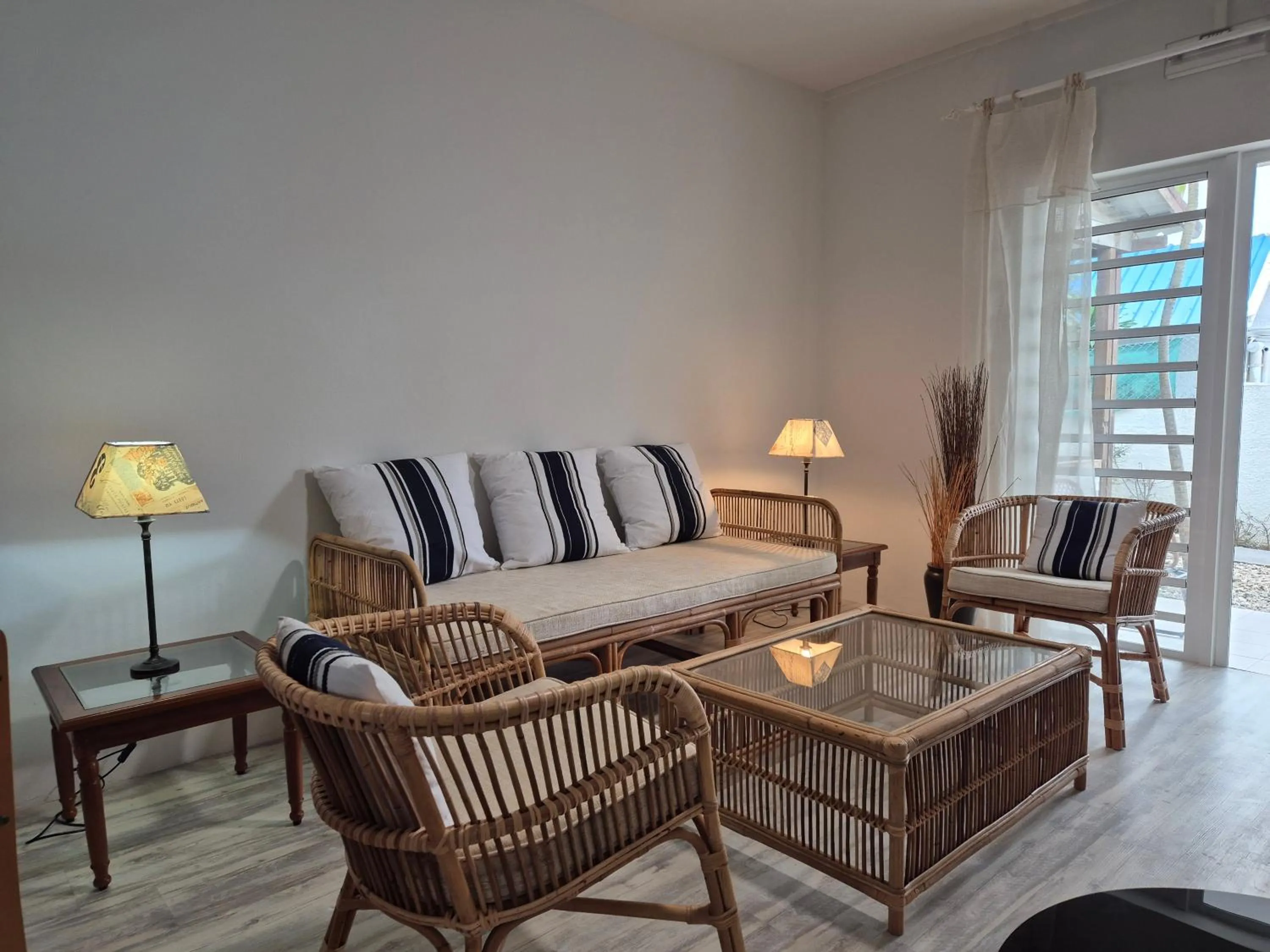 Living room in Colibri Beach Villas