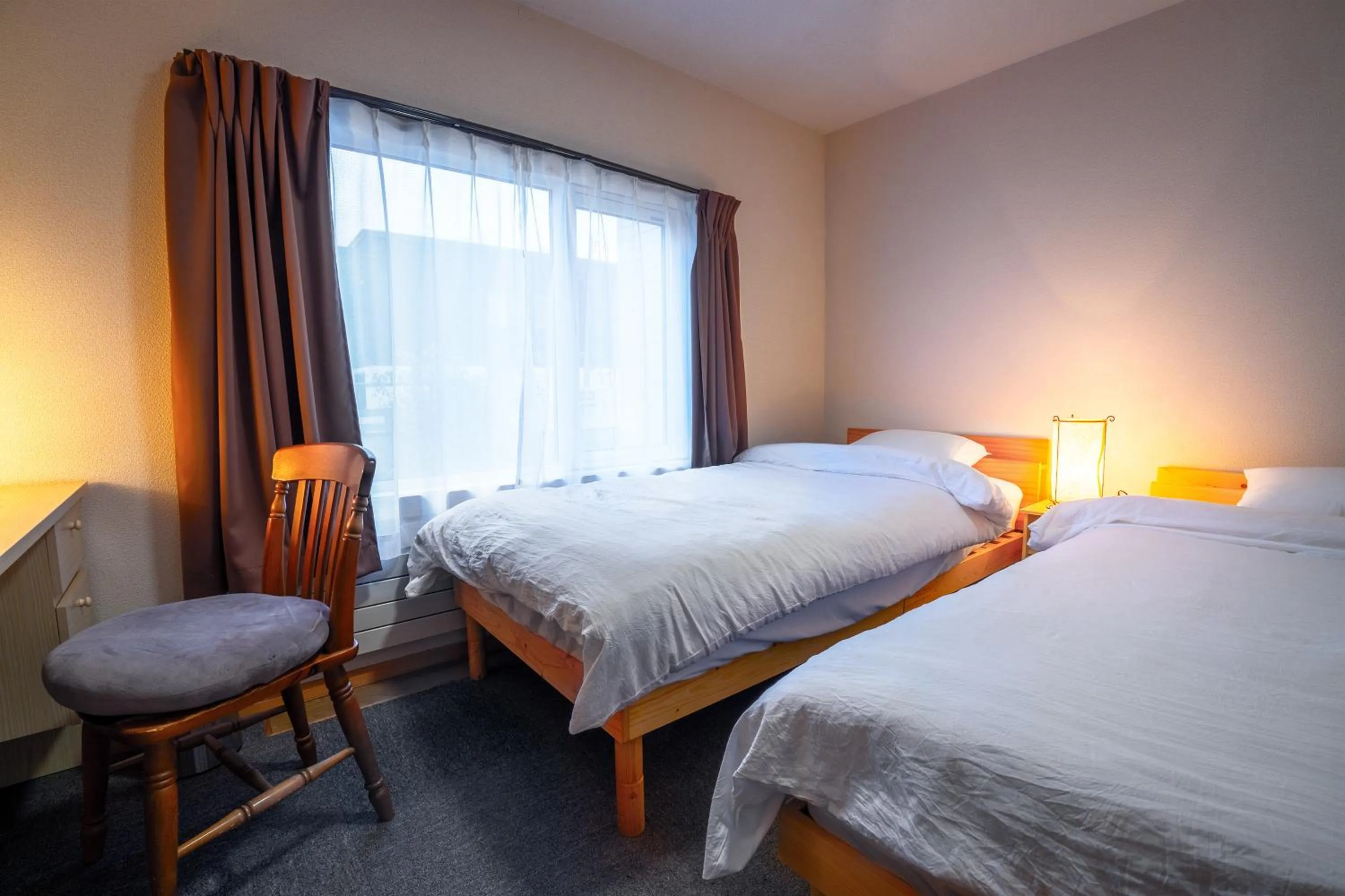 Bed in Winter Whale Lodge