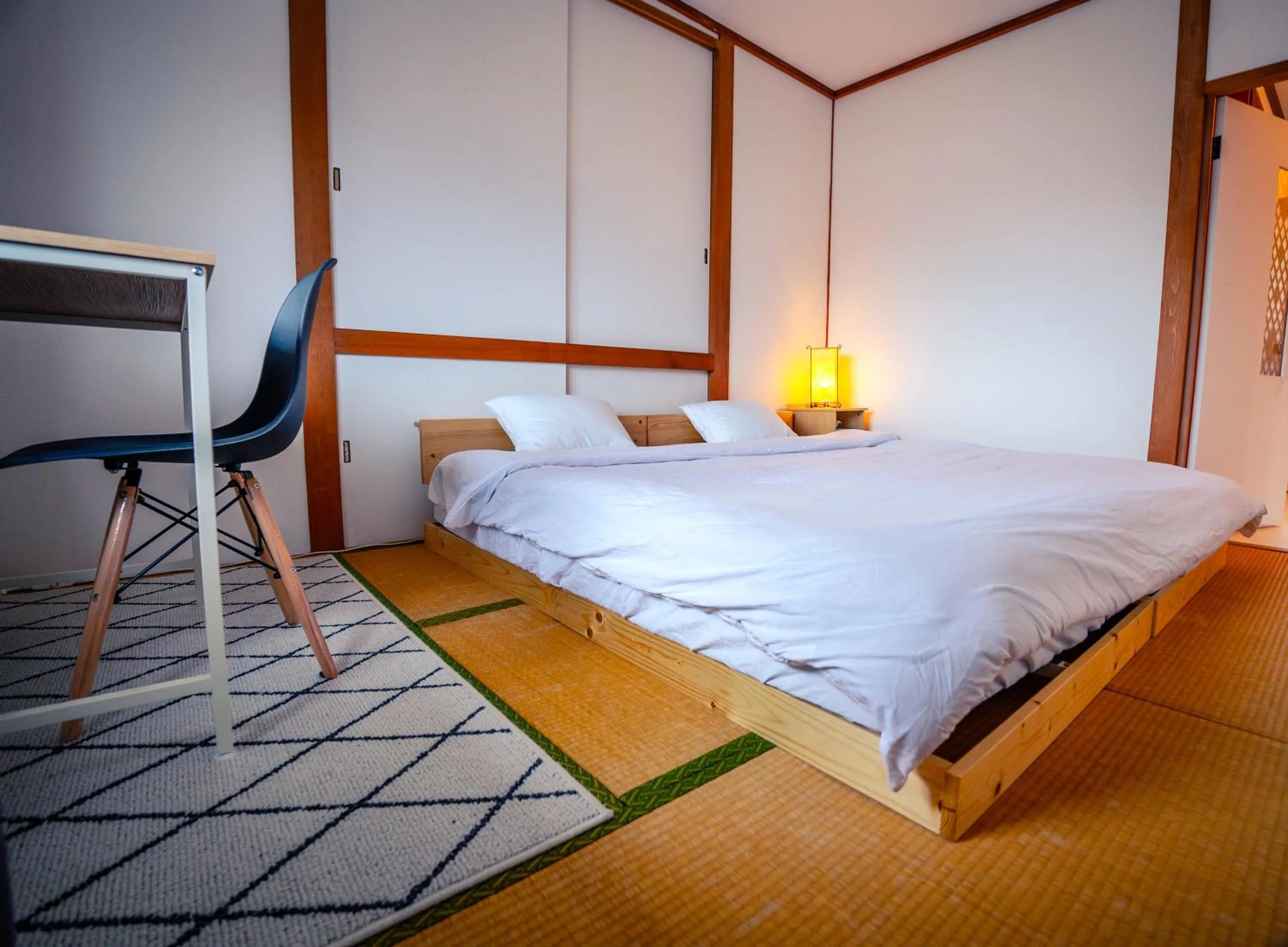 Bed in Winter Whale Lodge