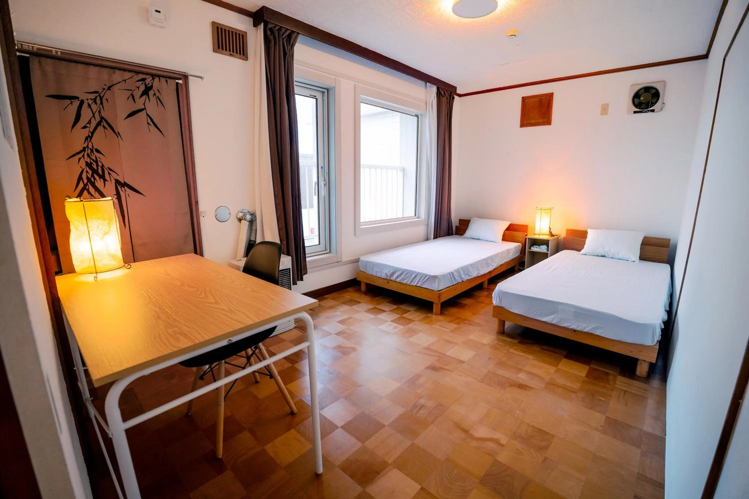 Bed in Winter Whale Lodge