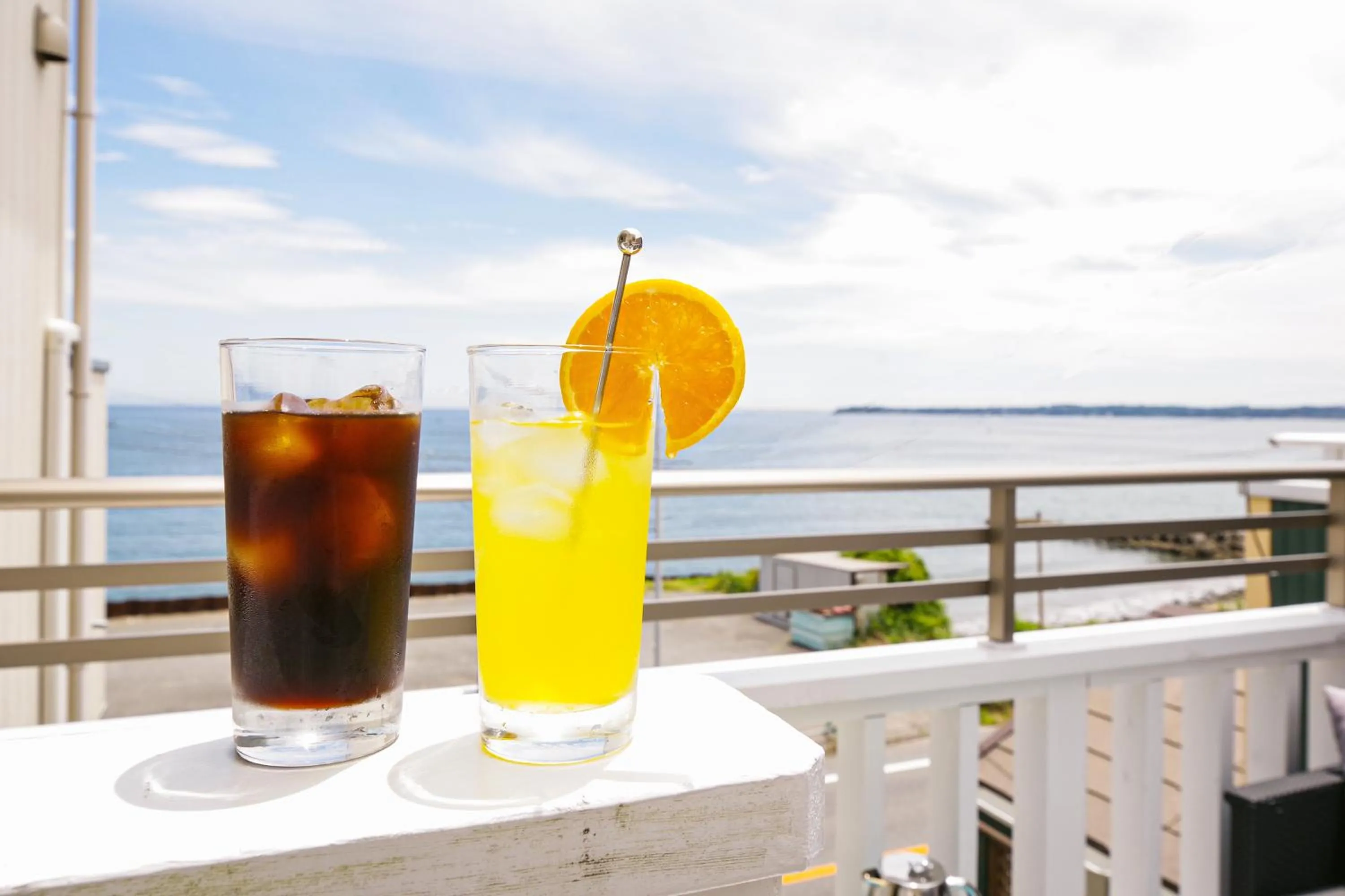 Balcony/Terrace in Oceanfront Villa Hale Kahakai プライベートサウナ