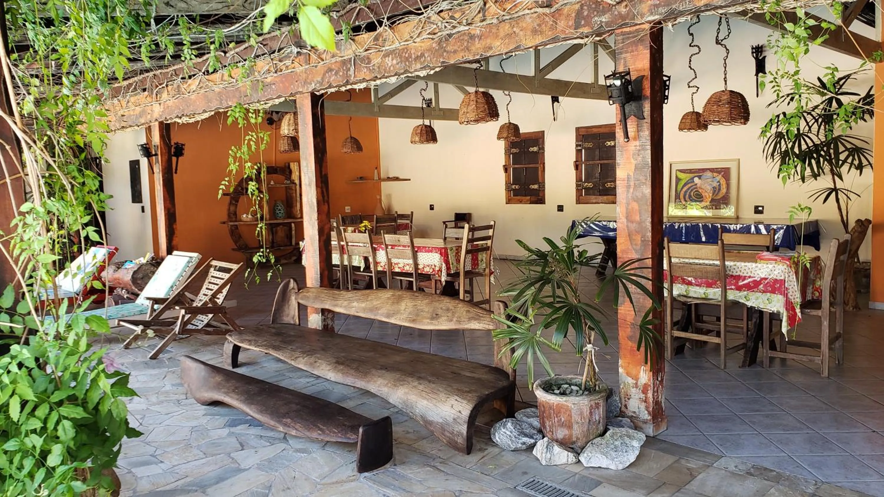 Patio in Pousada Atelier Aly da Costa