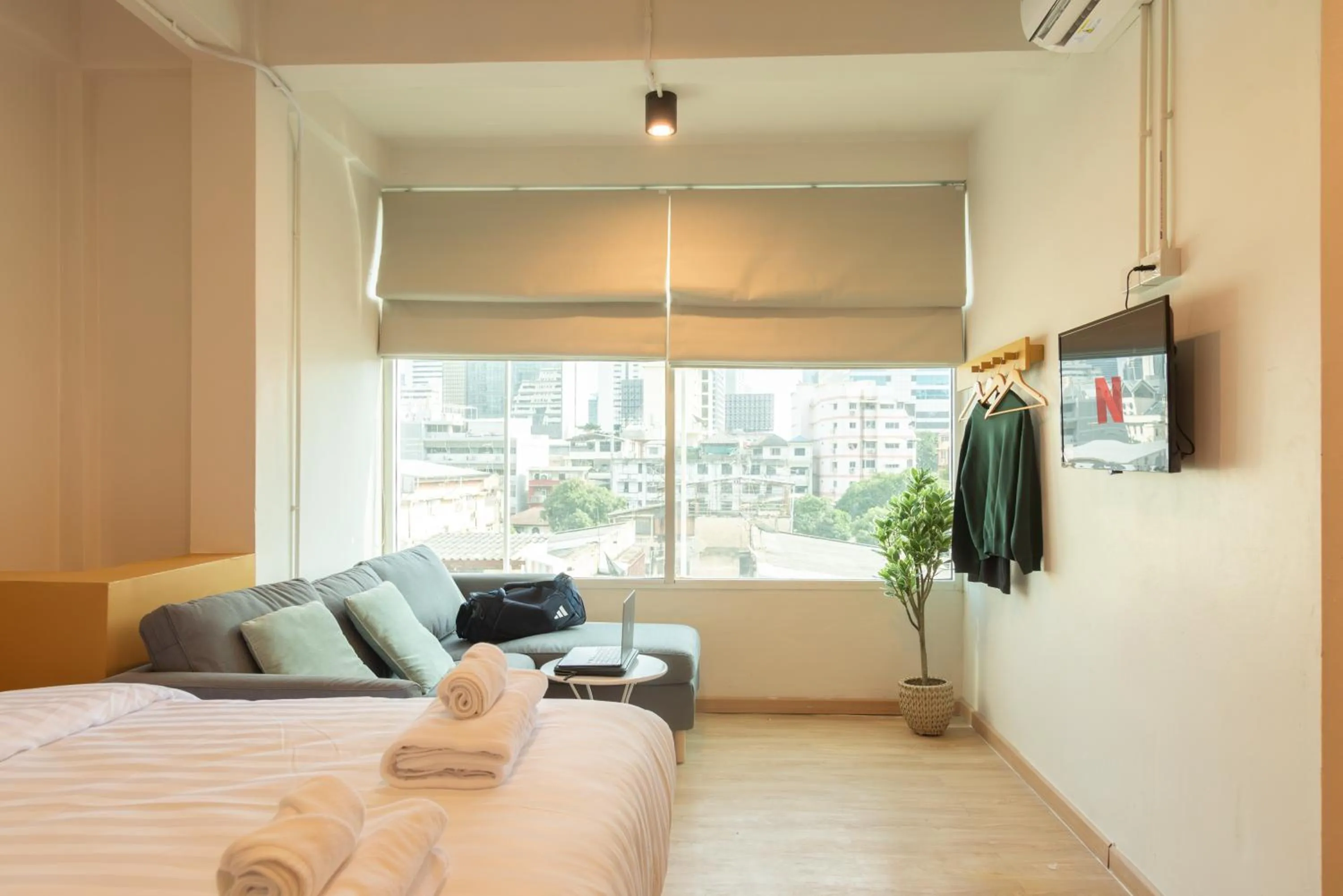 Bed in Samyan Story Boutique Hotel