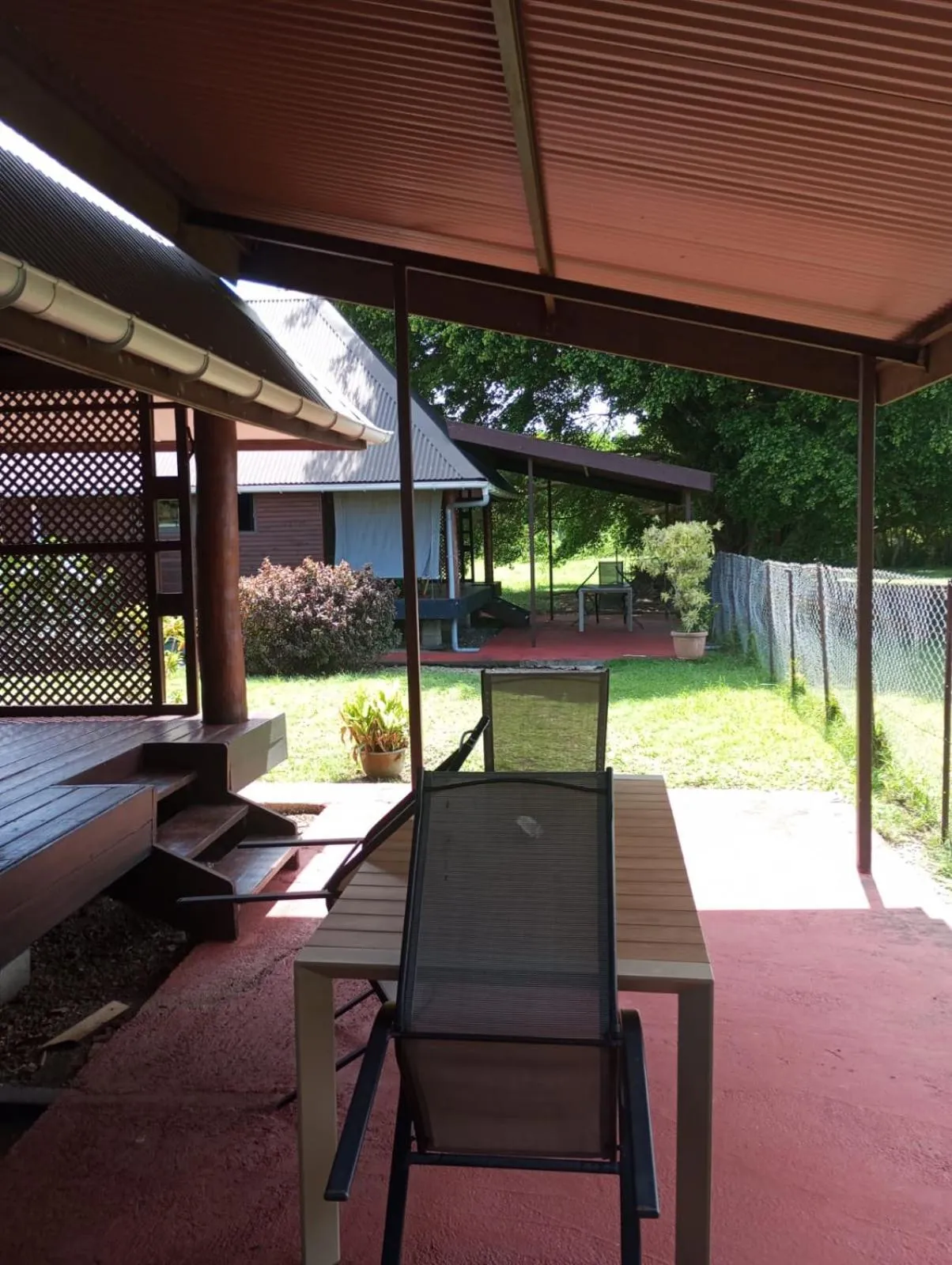 Patio in Raiatea Airport Bungalow