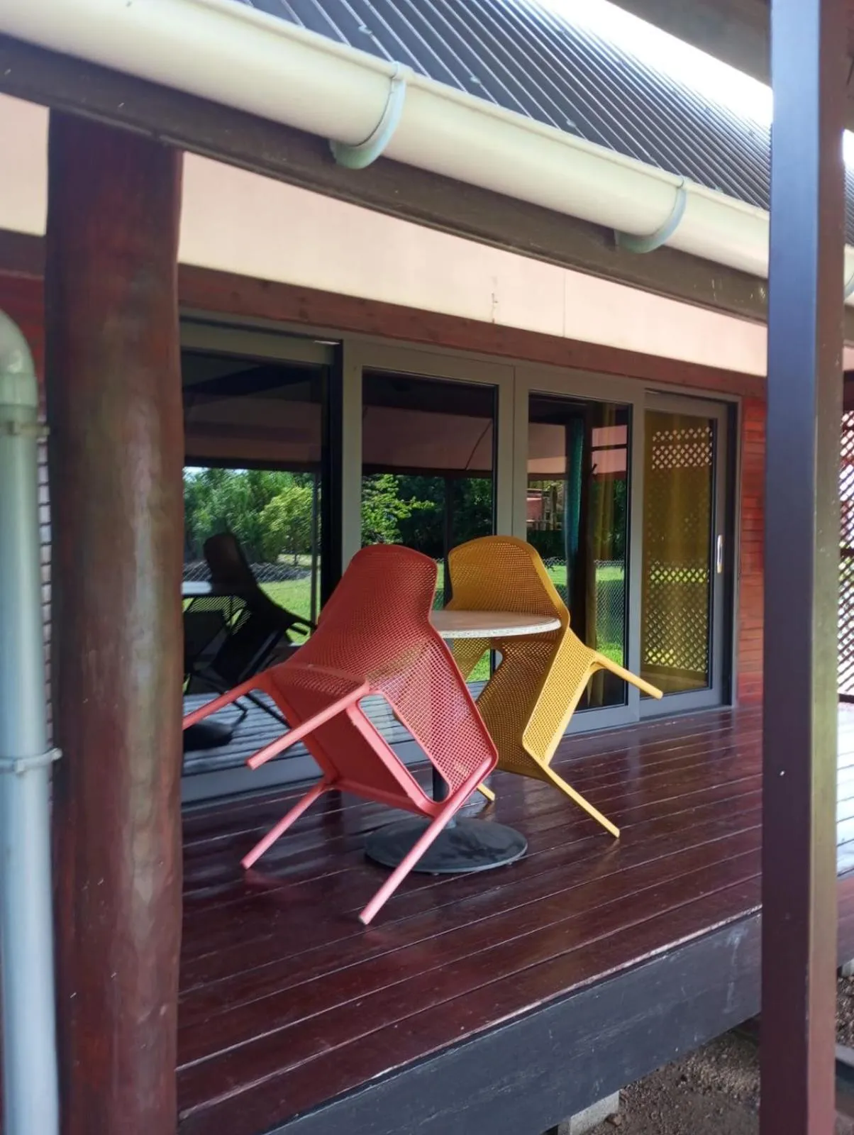 Patio in Raiatea Airport Bungalow