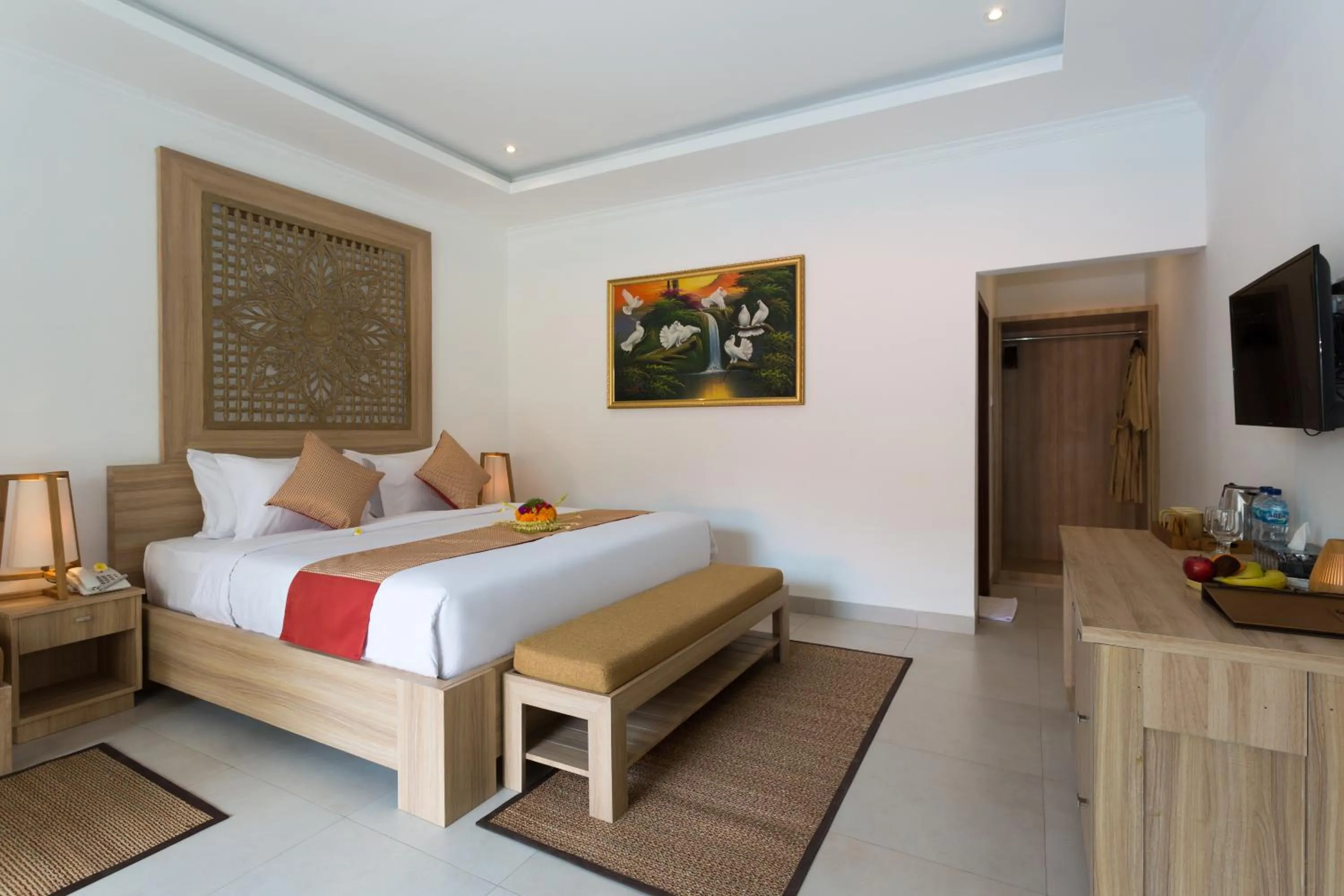 Bed in Puri Payogan Villa