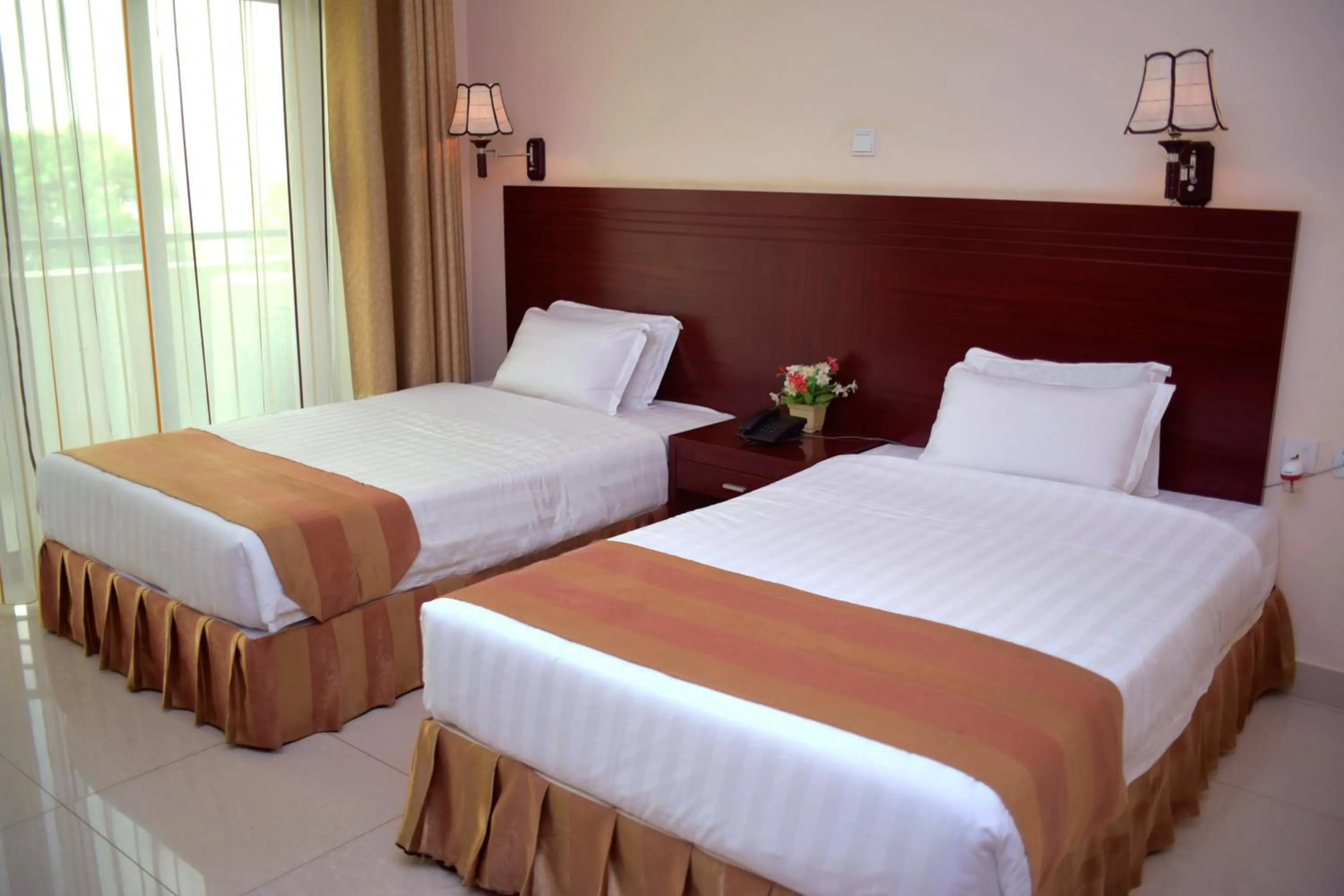 Bed in Nobleza Hotel
