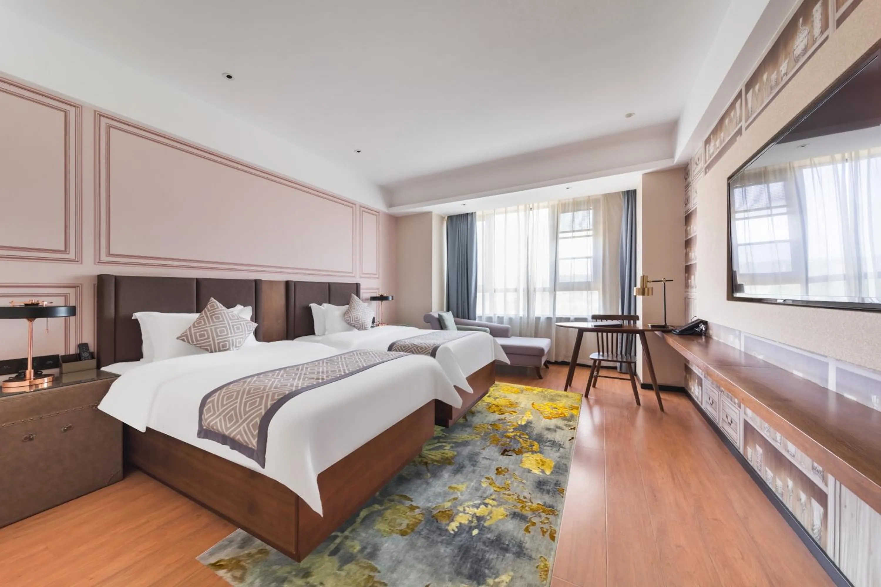 Photo of the whole room in GeMei Hotel Luoyang Longmen High-speed Railway Station