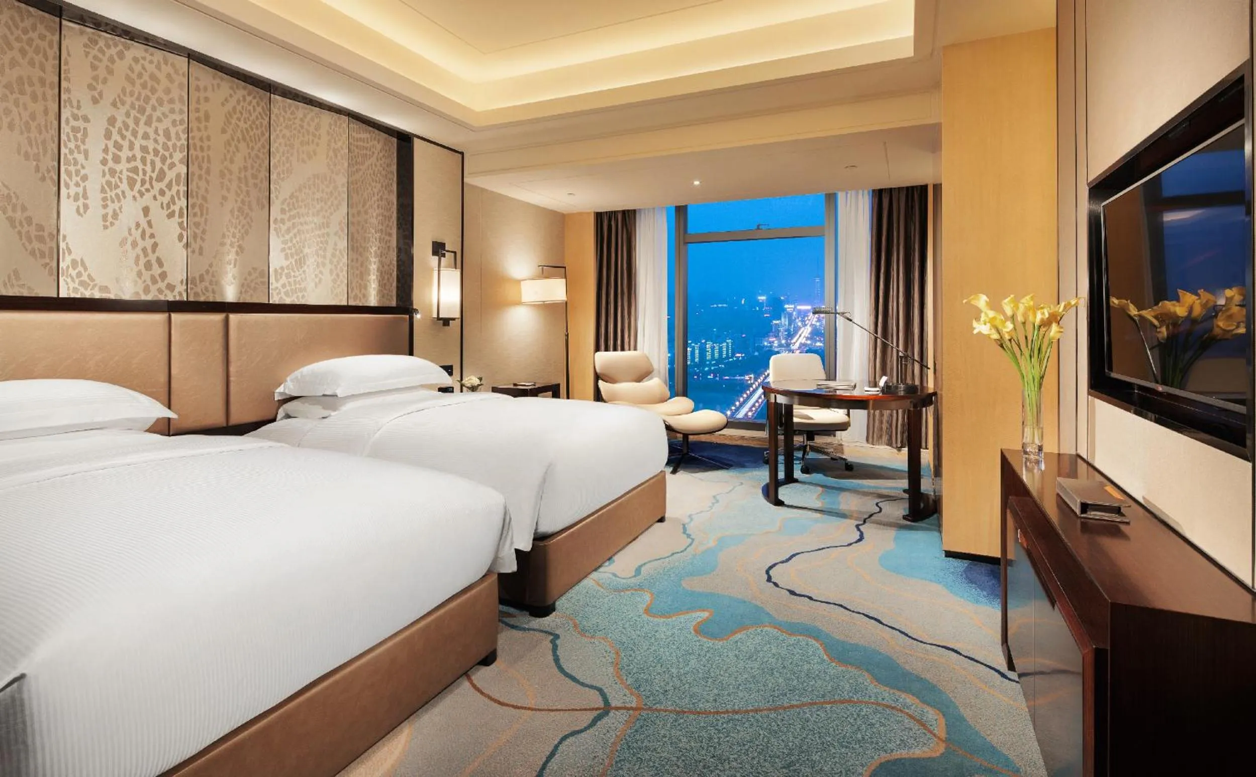 Bedroom, Bed in Hilton Zhuzhou
