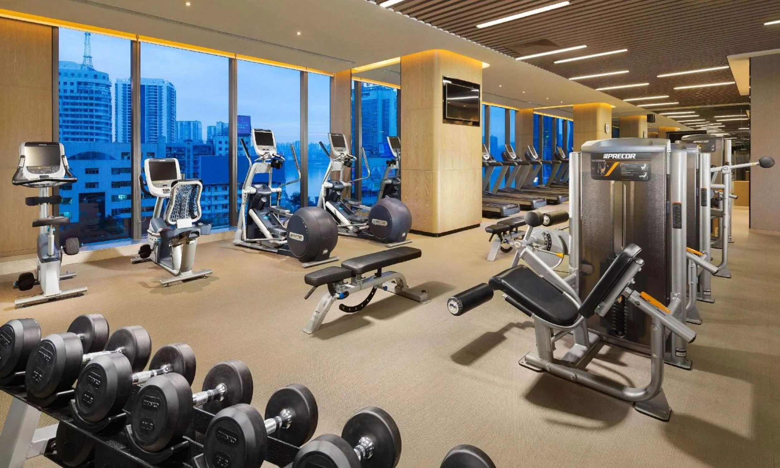Fitness centre/facilities in Hilton Zhuzhou