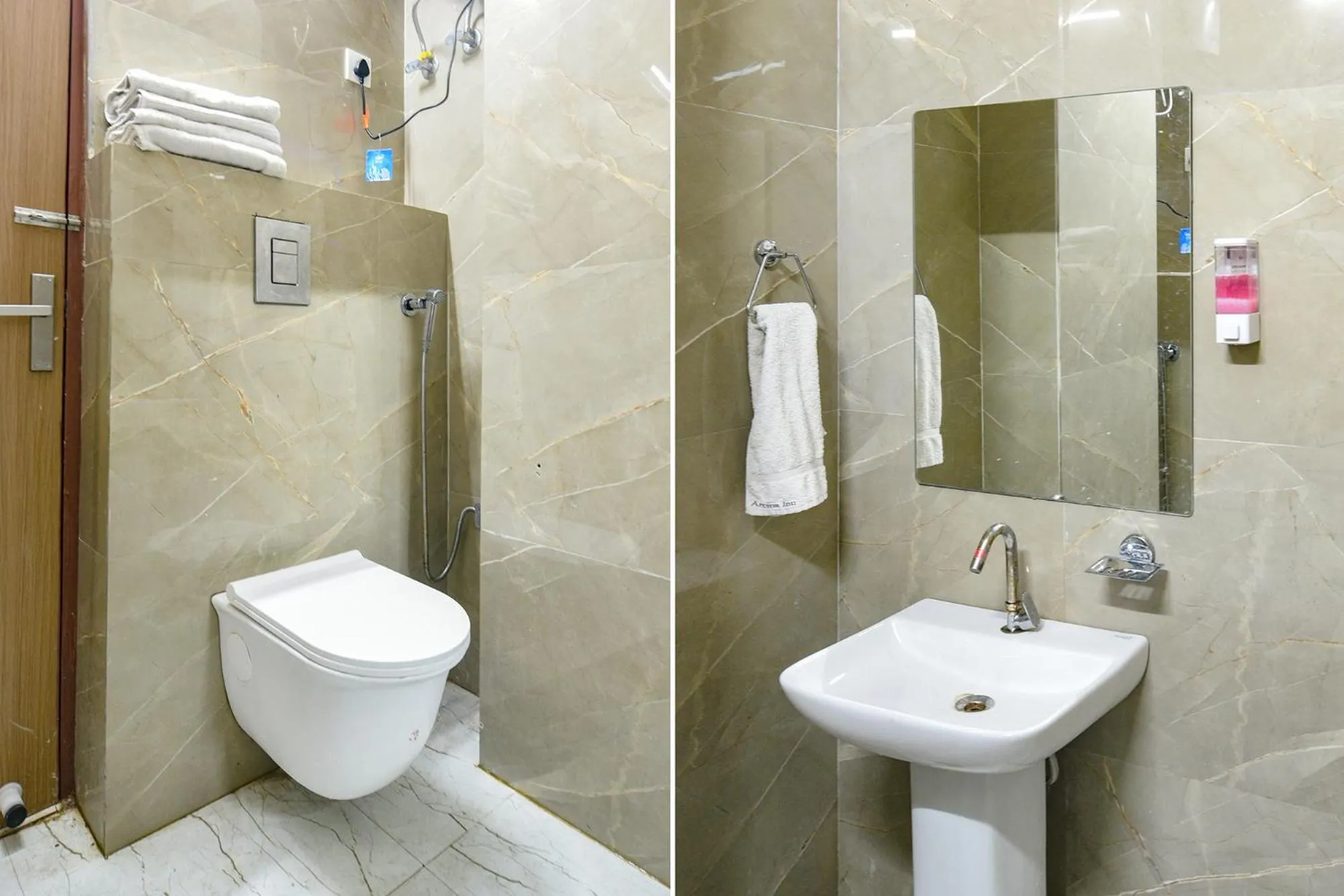 Bathroom in FabHotel Kavya Inn - Nr The Mall of Faridabad
