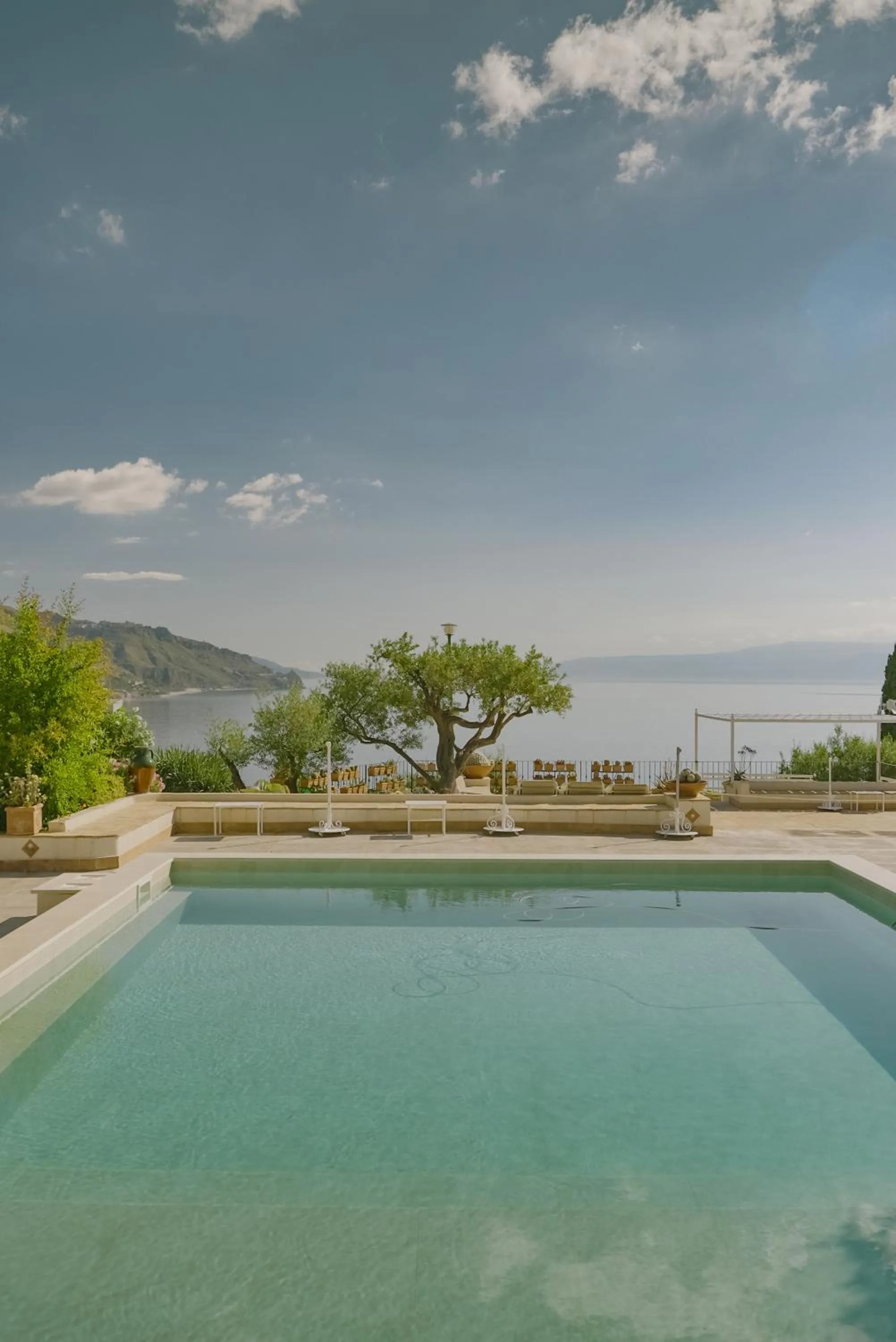 Pool view in Residence Terra Rossa Taormina