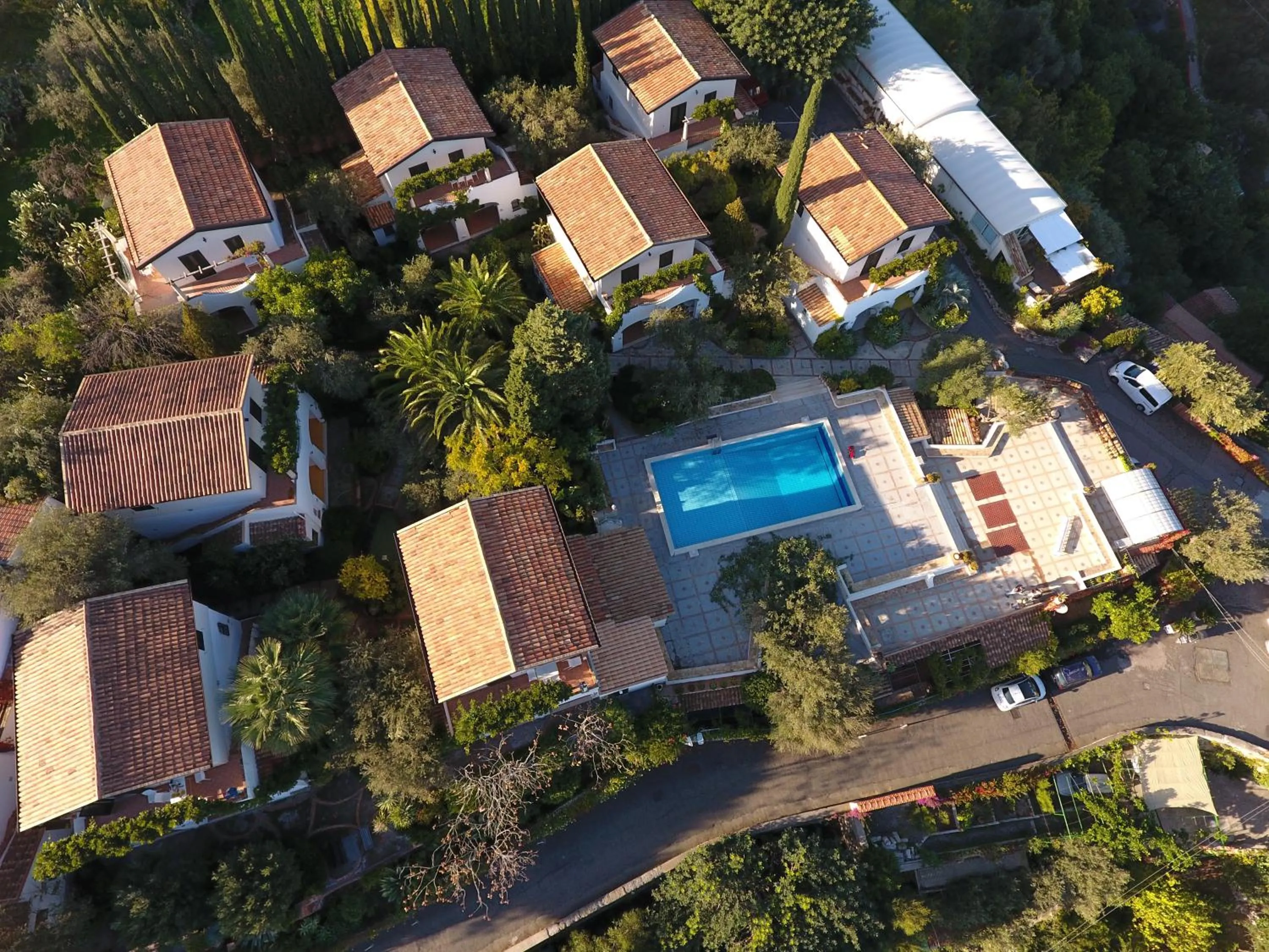Bird's eye view in Residence Terra Rossa Taormina