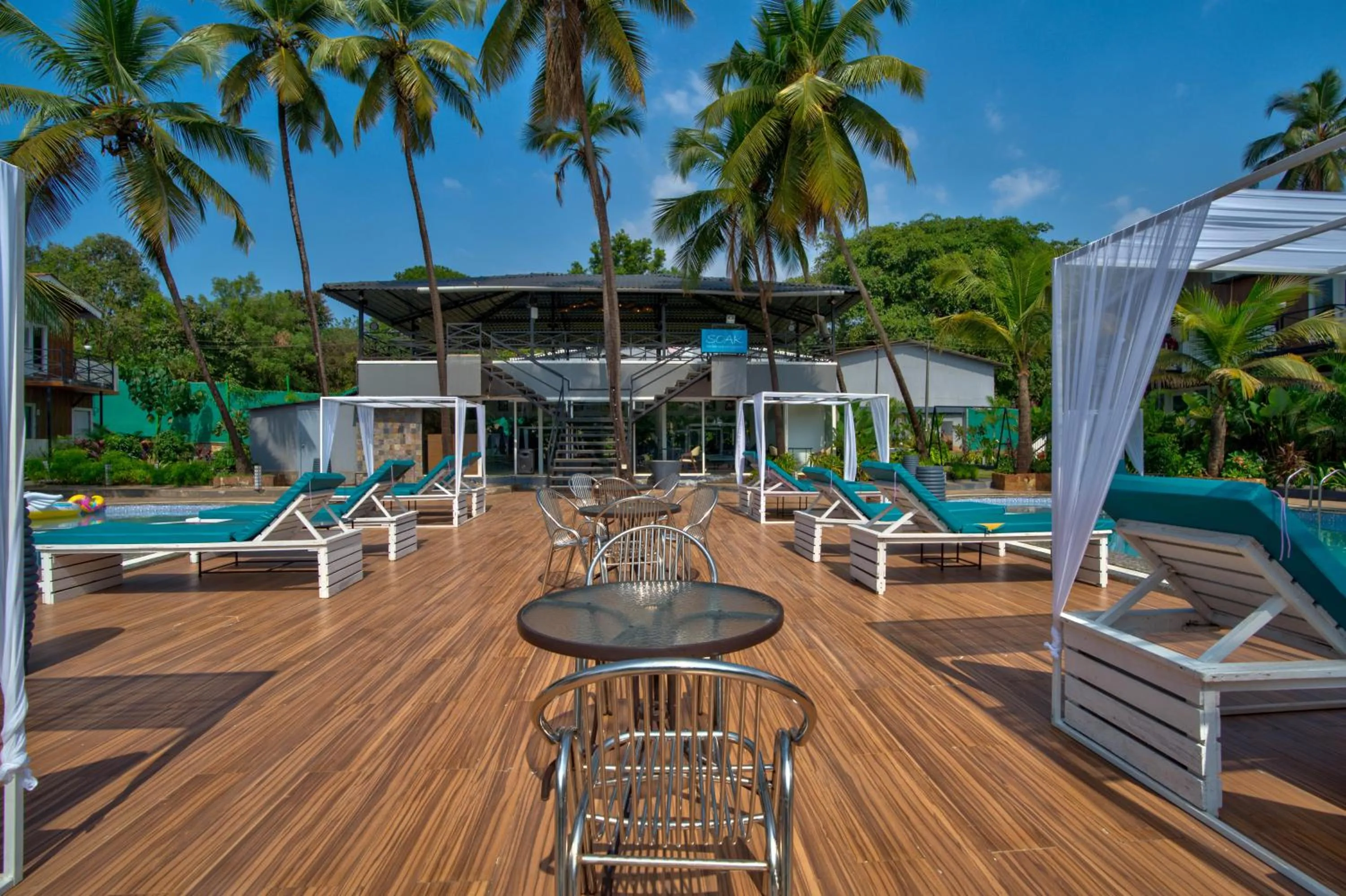 Pool view in Raya Resorts