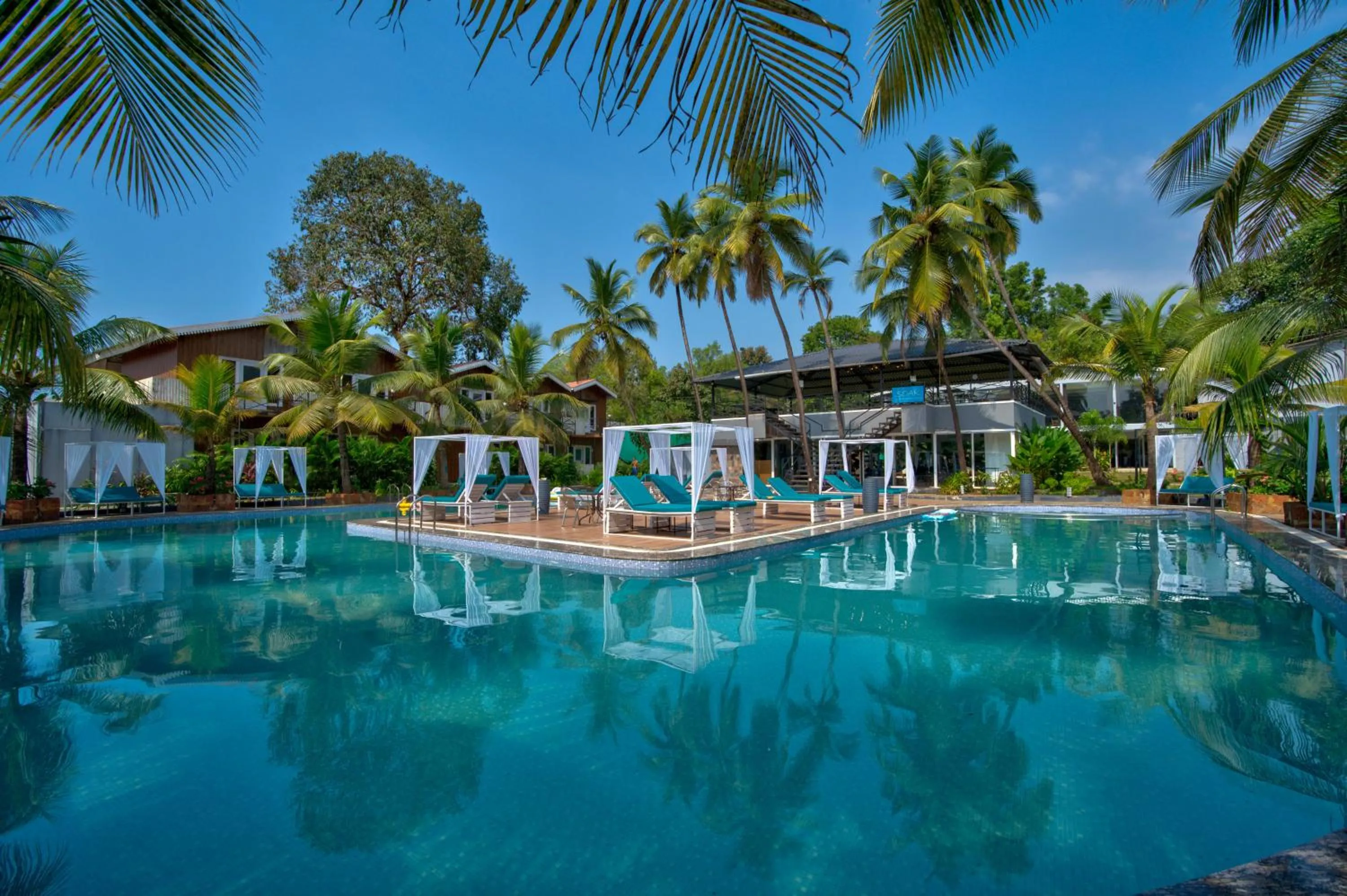 Pool view in Raya Resorts
