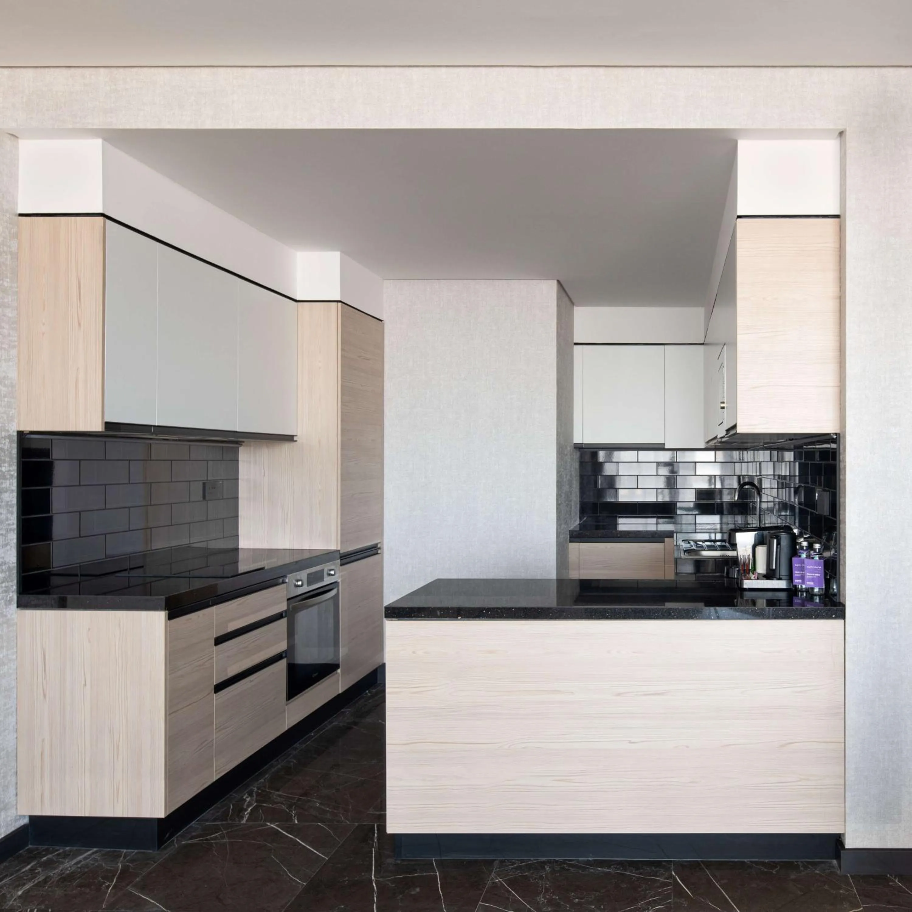 Kitchen or kitchenette in Park Inn by Radisson Hotel & Apartments Kuwait