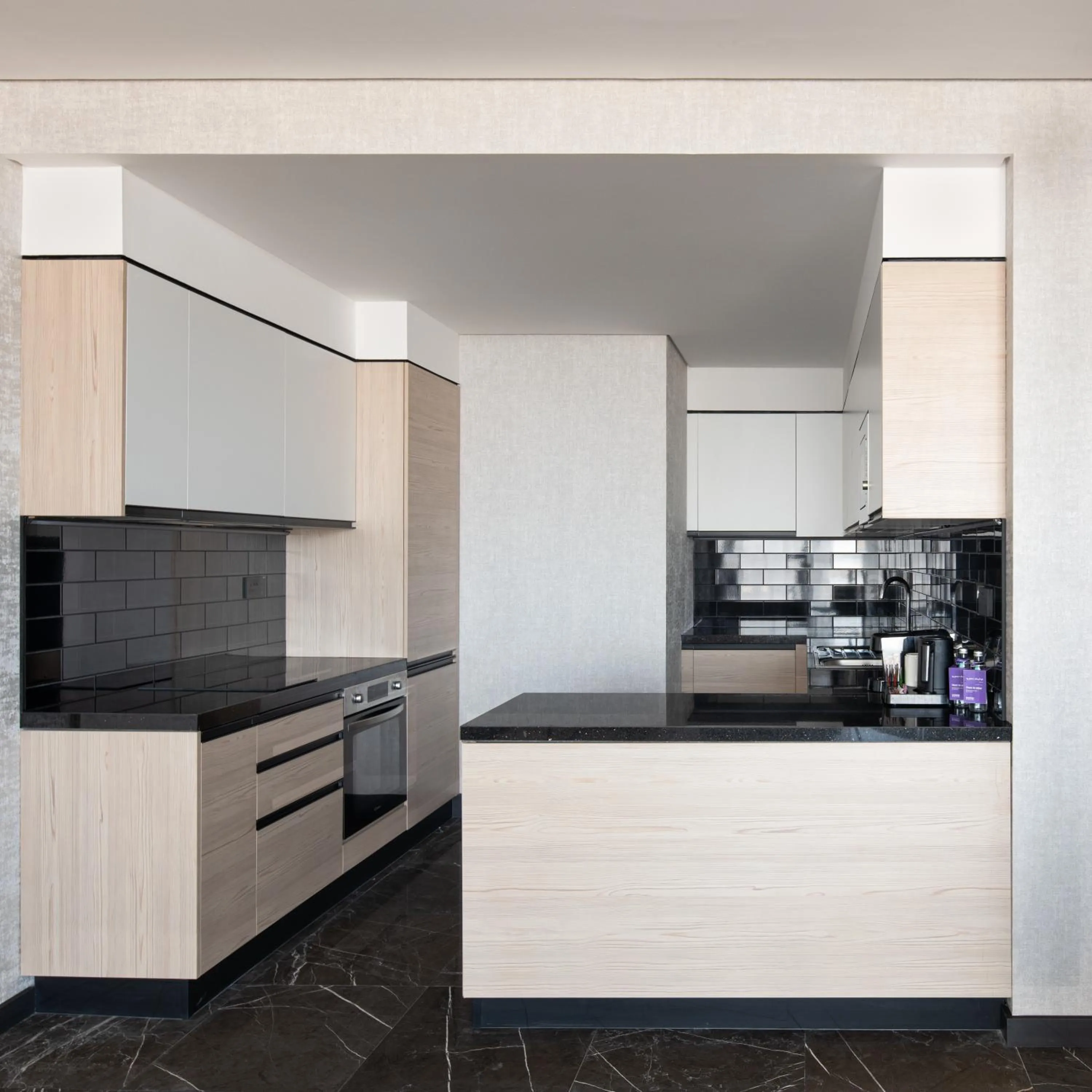kitchen in Park Inn by Radisson Hotel & Apartments Kuwait