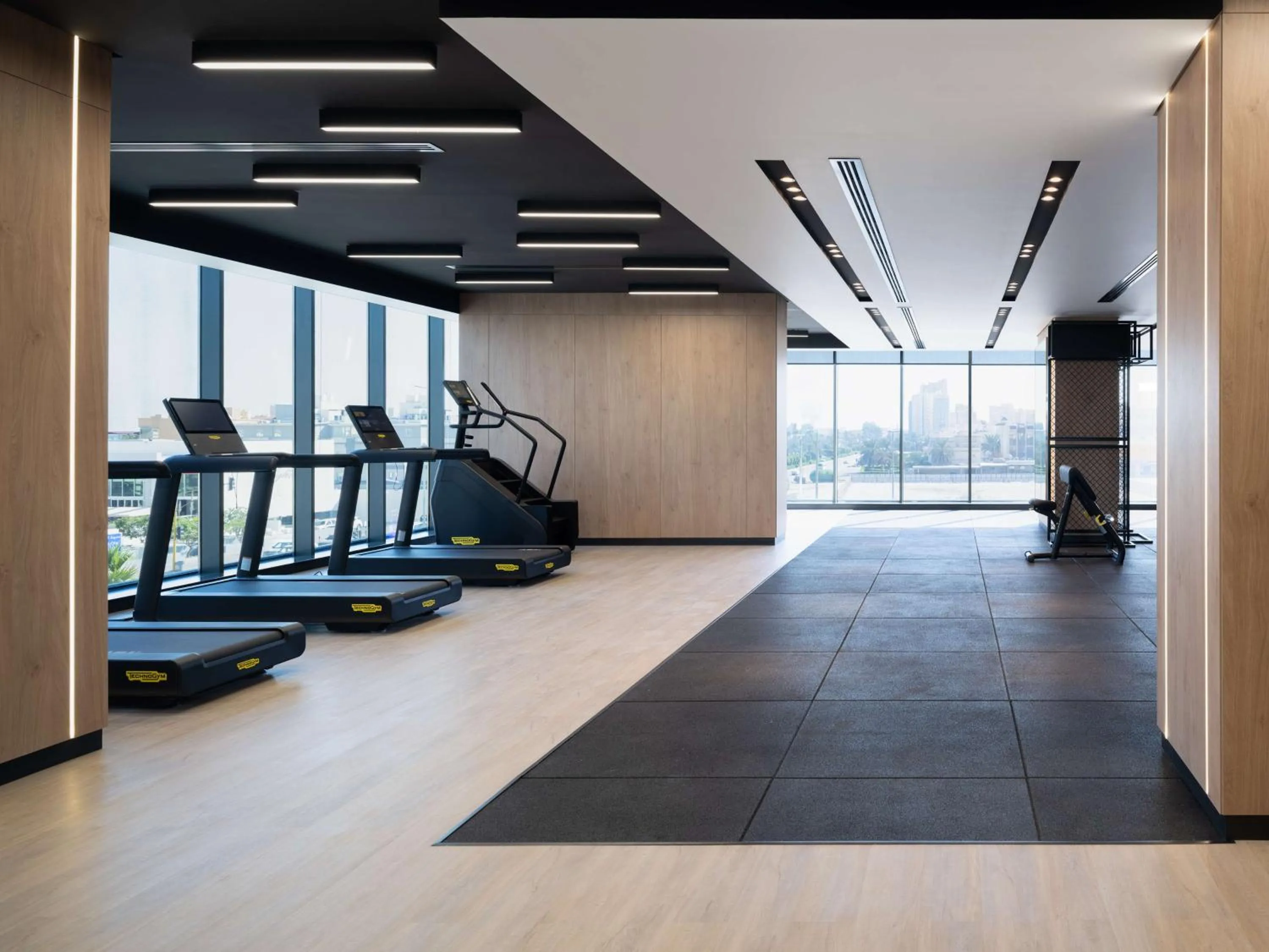 Fitness centre/facilities in Park Inn by Radisson Hotel & Apartments Kuwait