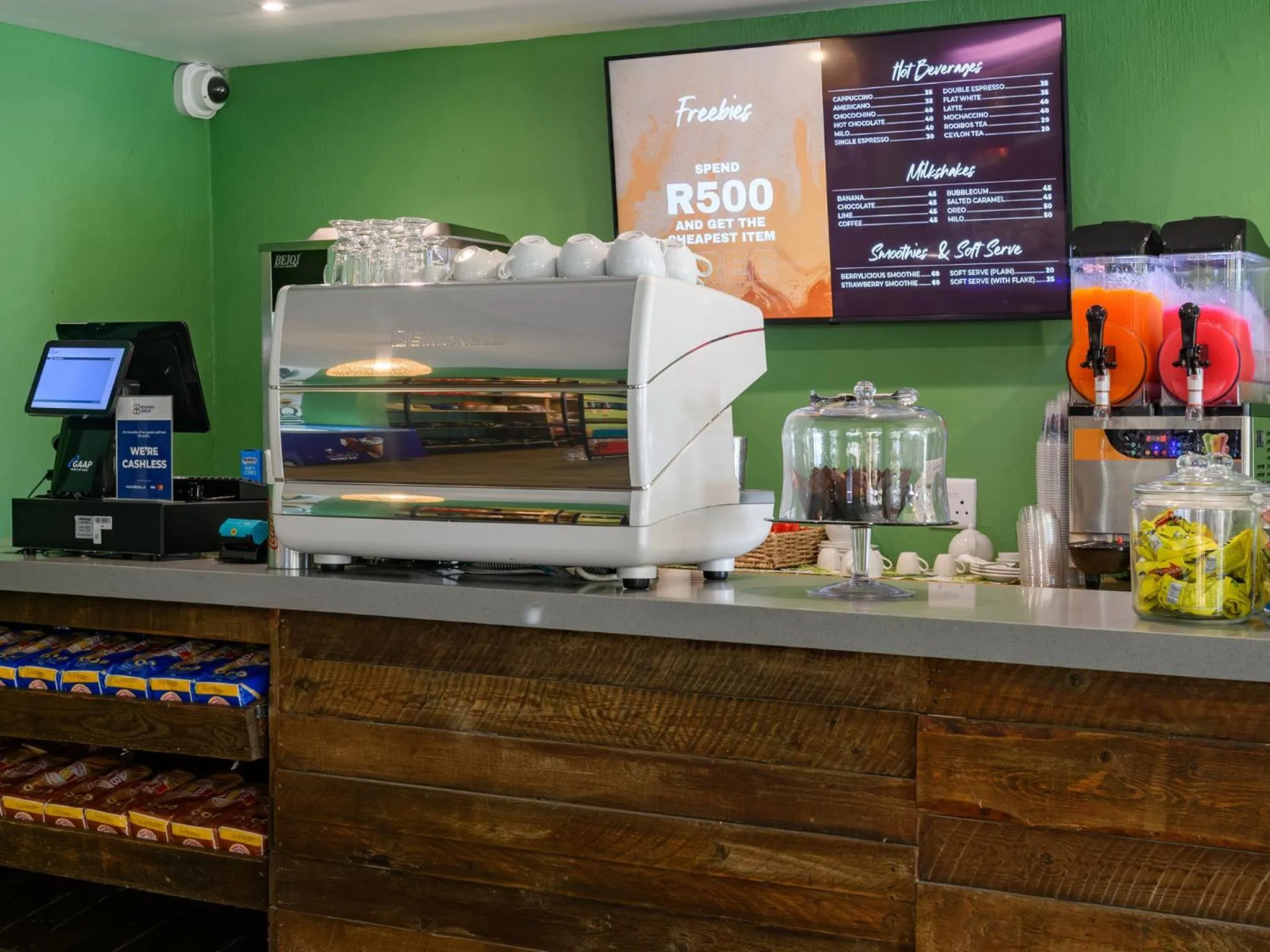 On-site shops in Cayley Mountain Resort