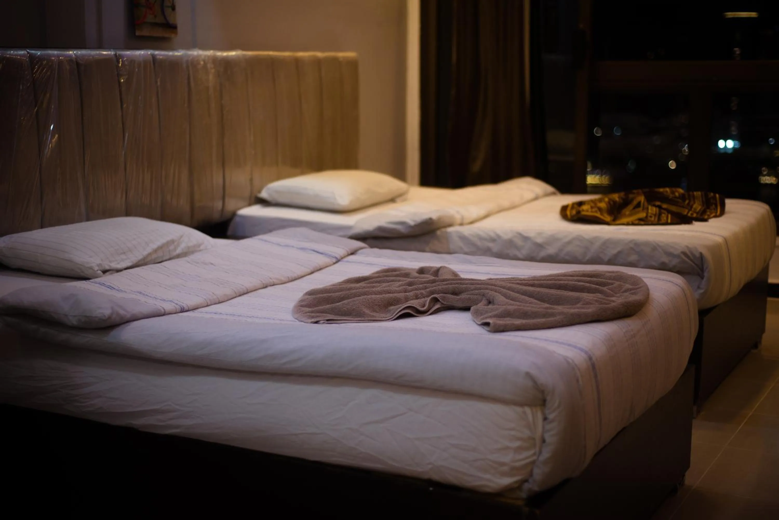 Bed in Nile sky hotel and suites