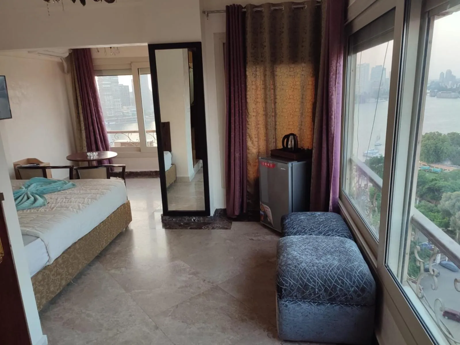 View (from property/room), Bed in Nile sky hotel and suites