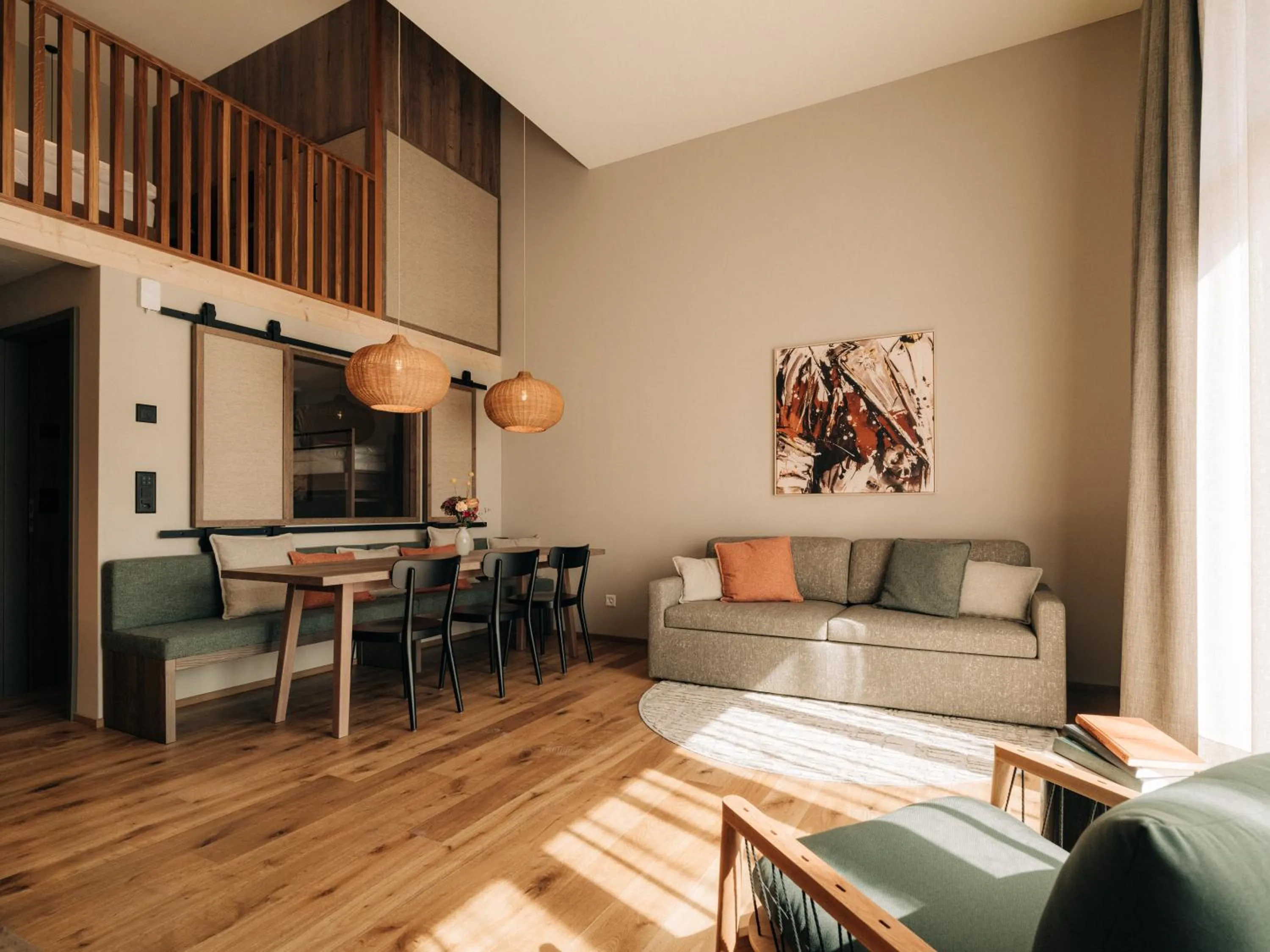 Seating area in KURVE Apartments & Lounge