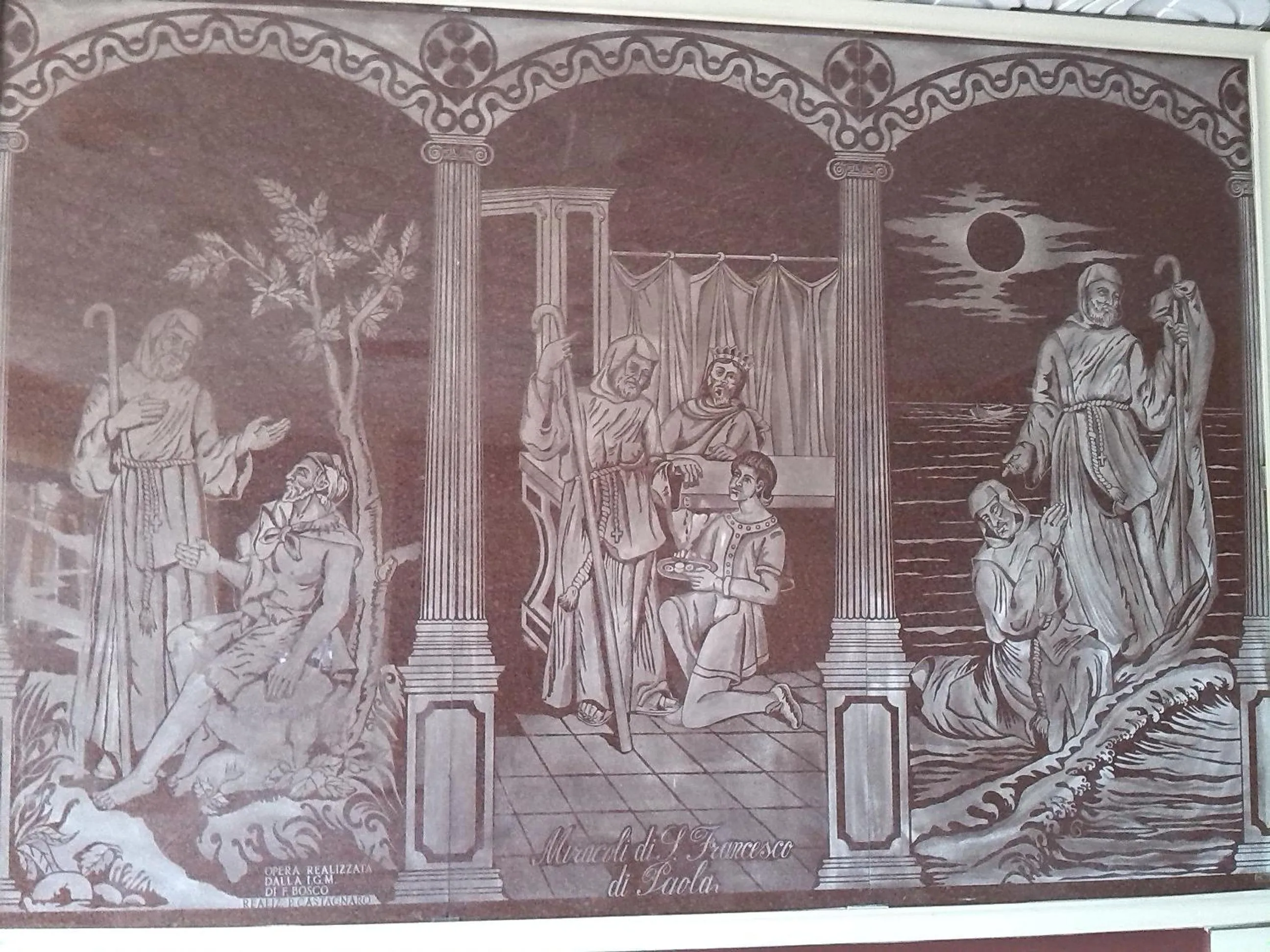 Decorative detail in Hotel San Francesco Terme