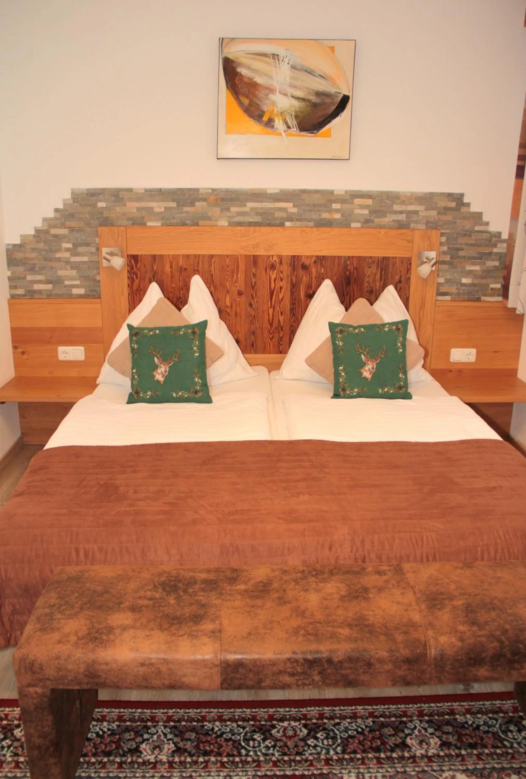 Bedroom, Bed in Pension Ballwein