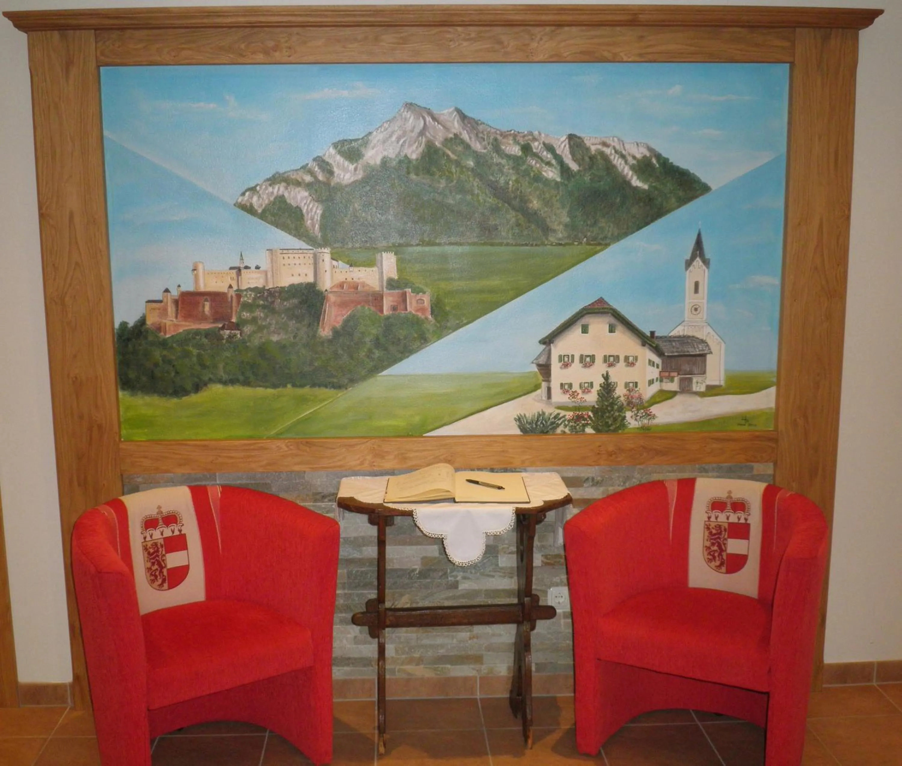 Lobby or reception in Pension Ballwein