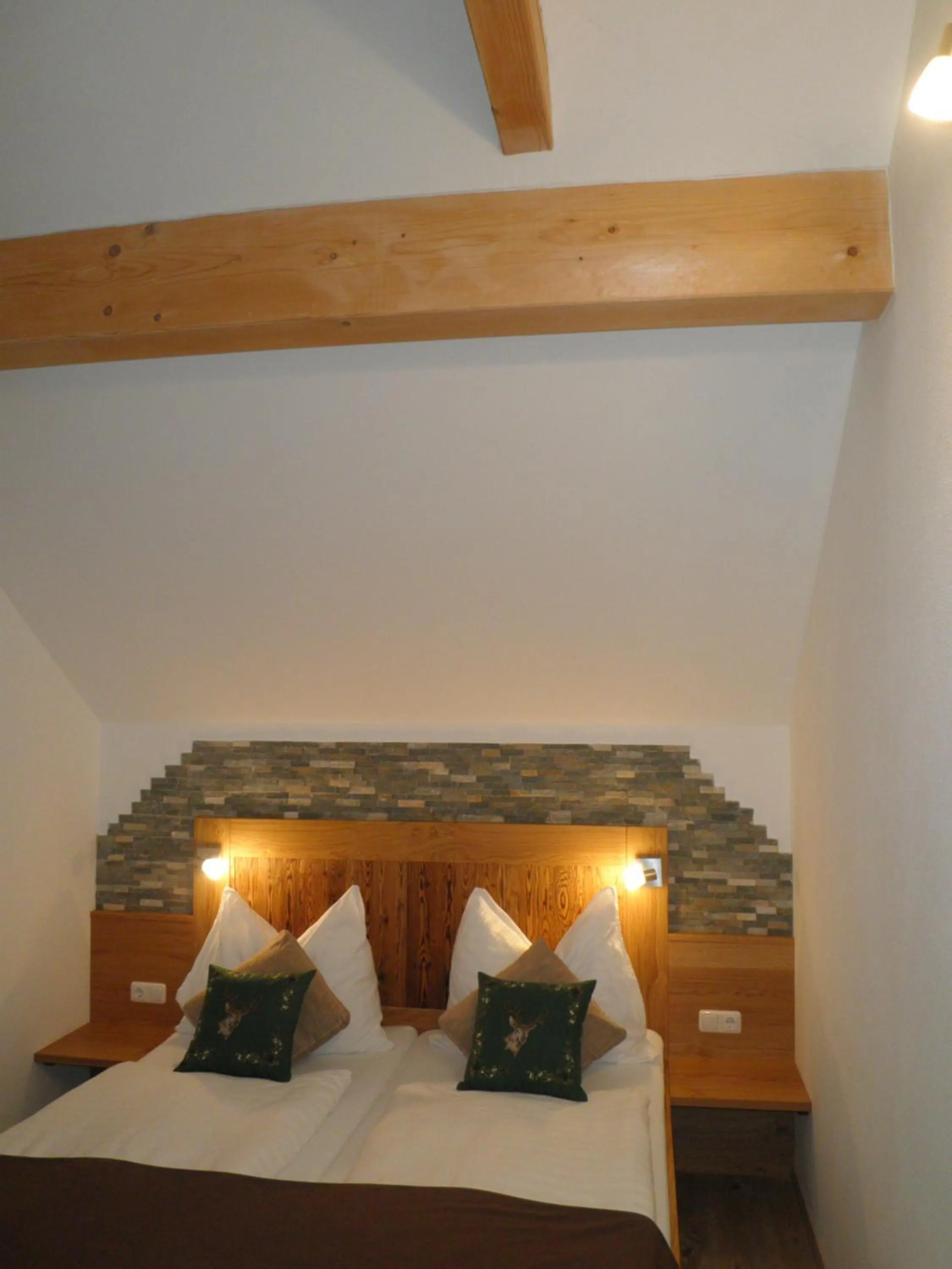 Decorative detail, Bed in Pension Ballwein