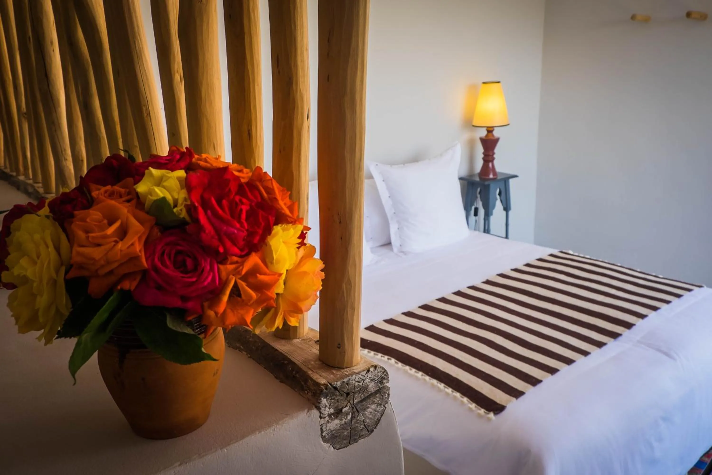 Decorative detail, Bed in Kasbah Beldi