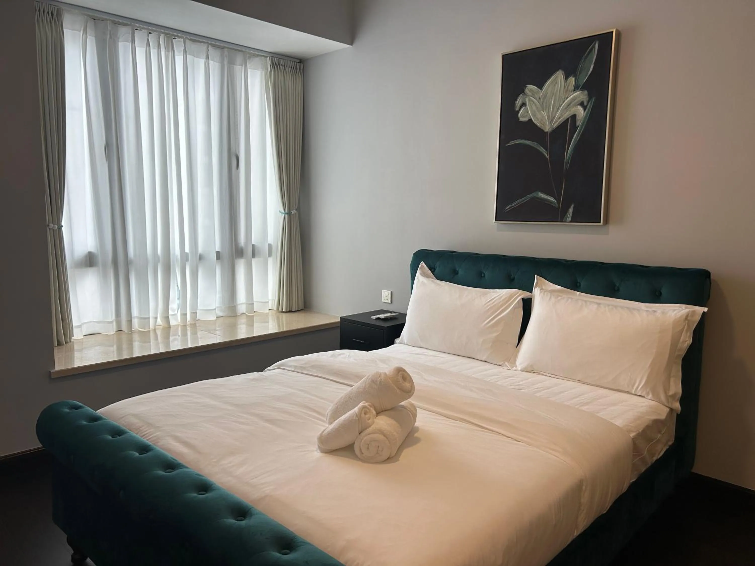 Bed in R&F Princess Cove Cozy&Boutique Homestay By Wan Li Property Management