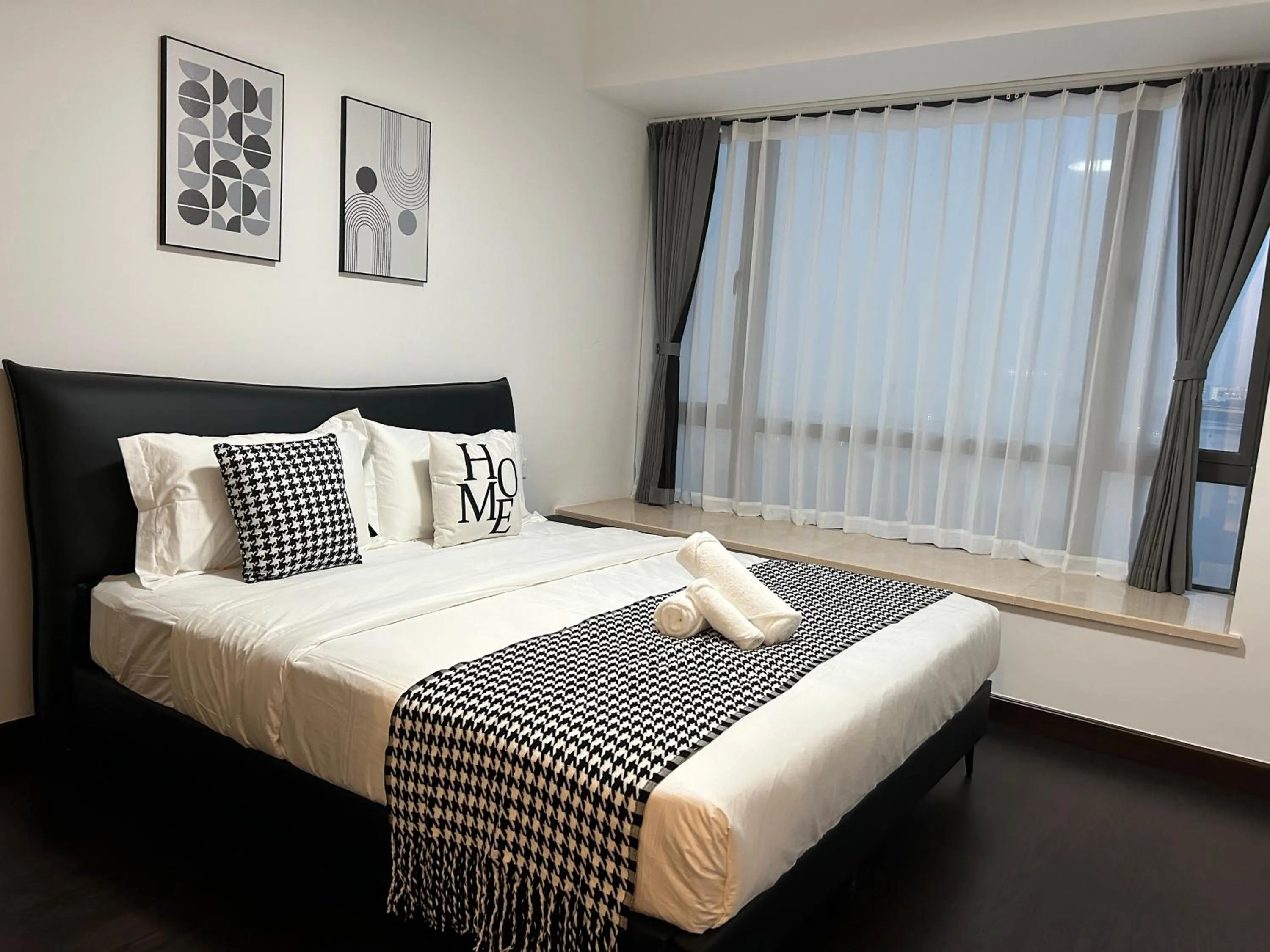 Bed in R&F Princess Cove Cozy&Boutique Homestay By Wan Li Property Management