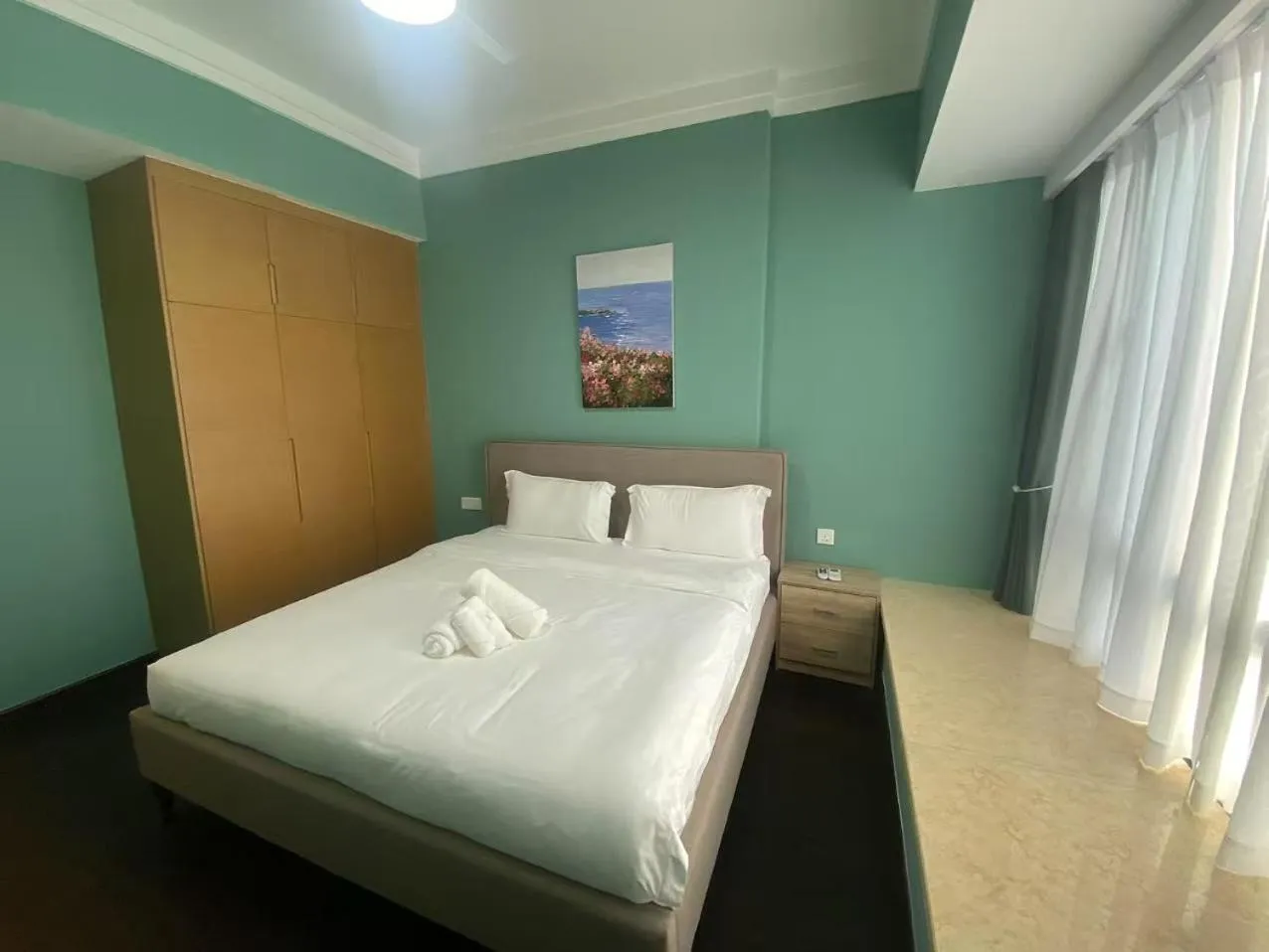Bed in R&F Princess Cove Cozy&Boutique Homestay By Wan Li Property Management
