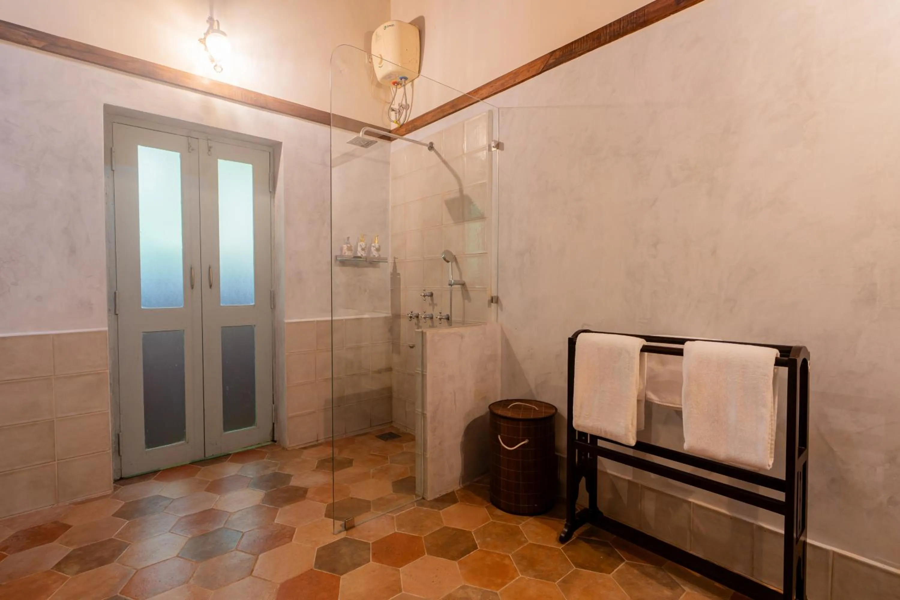 Shower in Mansao Curtorim - A CGH Earth SAHA Experience
