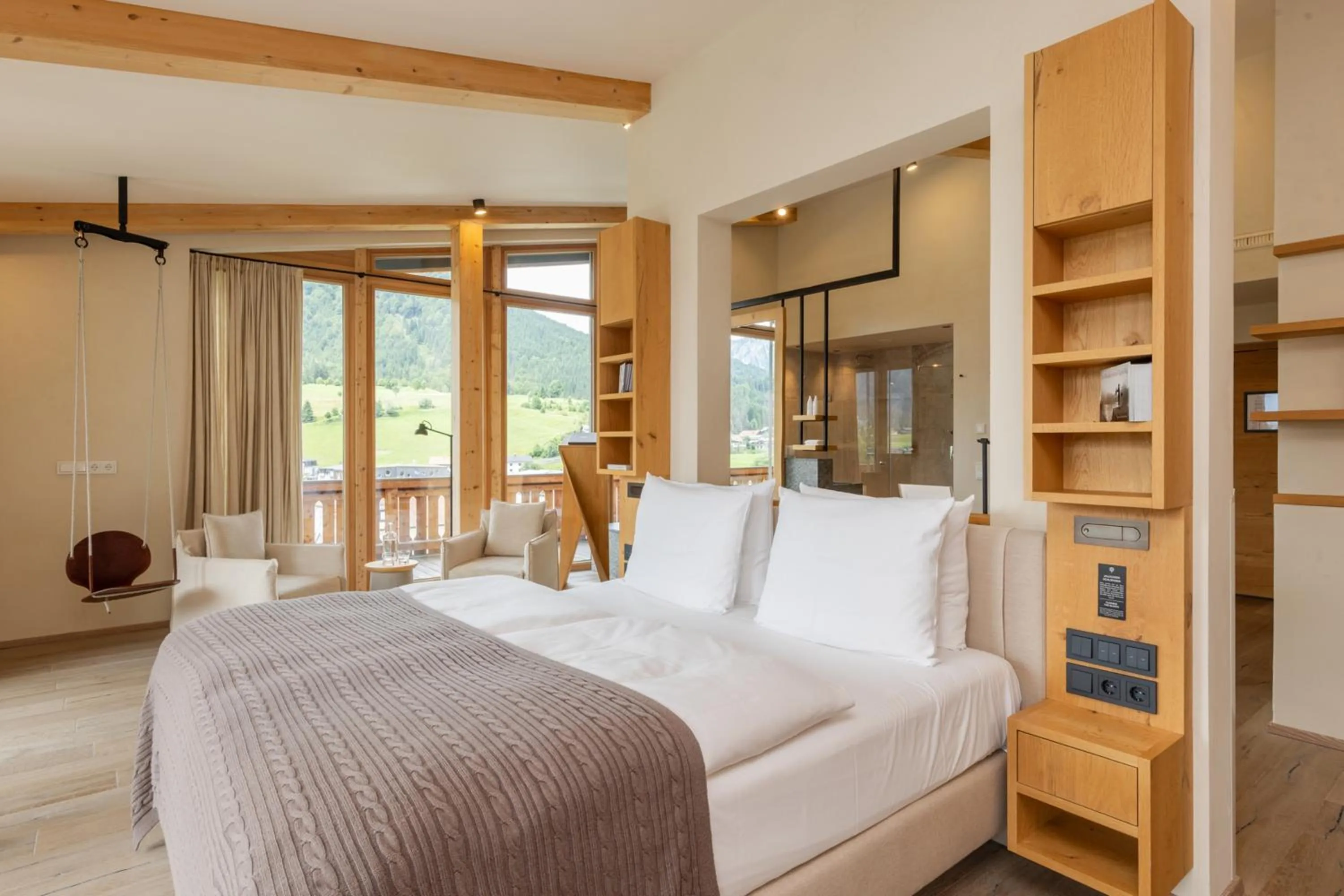 Bed in Posthotel Achenkirch Resort and Spa - Adults Only