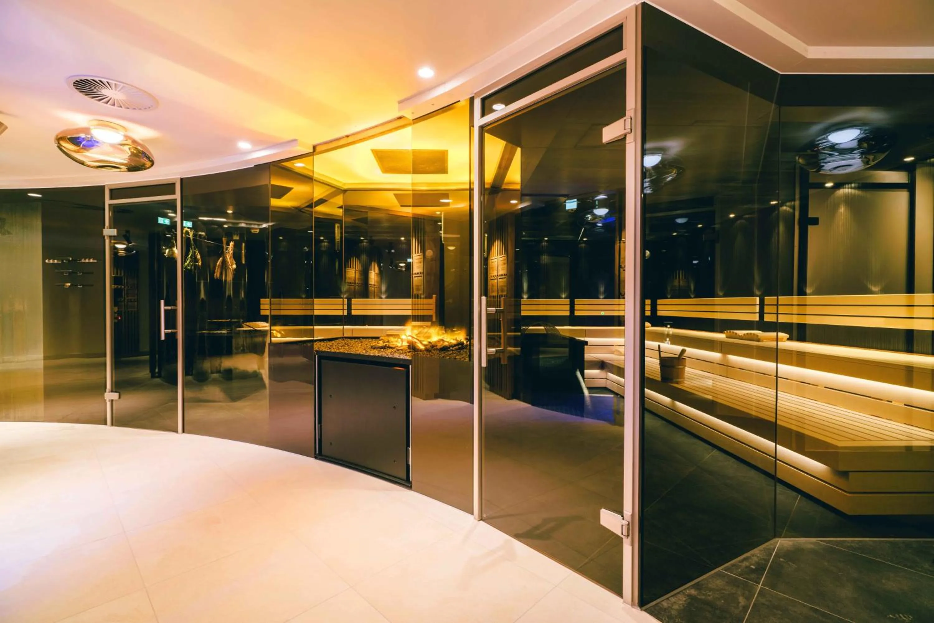 Sauna, Bed in Posthotel Achenkirch Resort and Spa - Adults Only